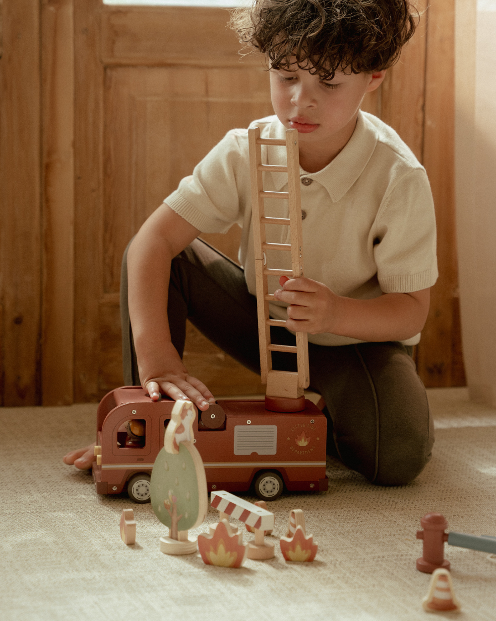 Wooden Fire Truck