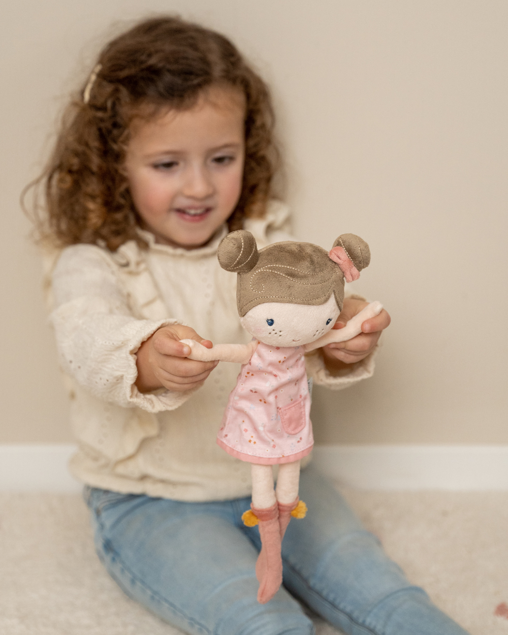 Rosa - Boneca de Pano