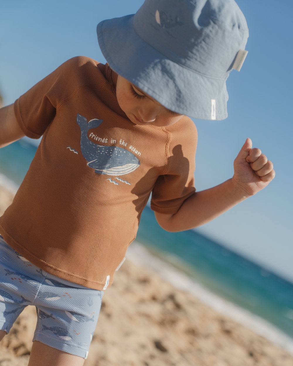 Camisola de Banho Manga Curta | Sunny Brown
