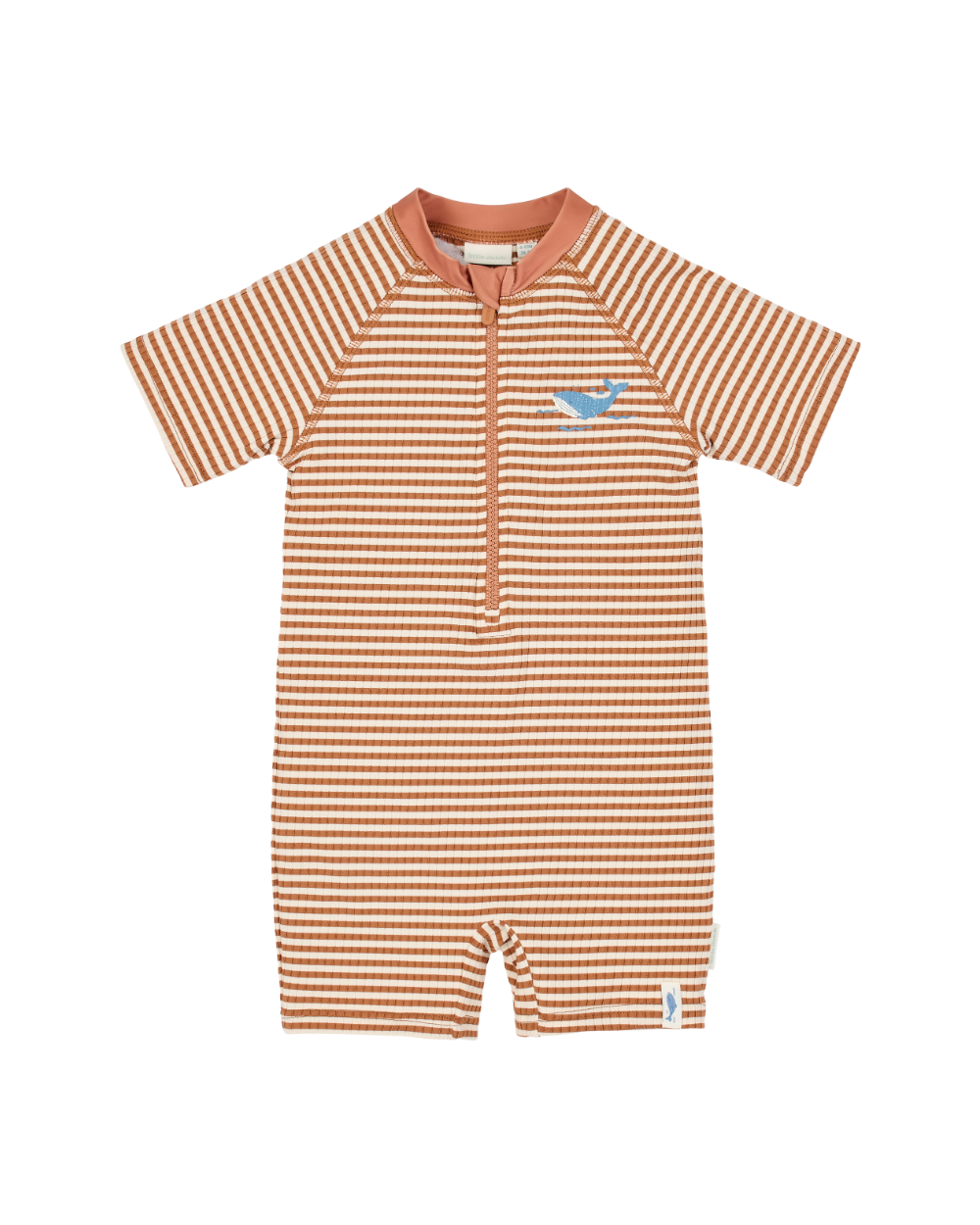 Fato de Banho Manga Curta | Ocean Brown Stripes