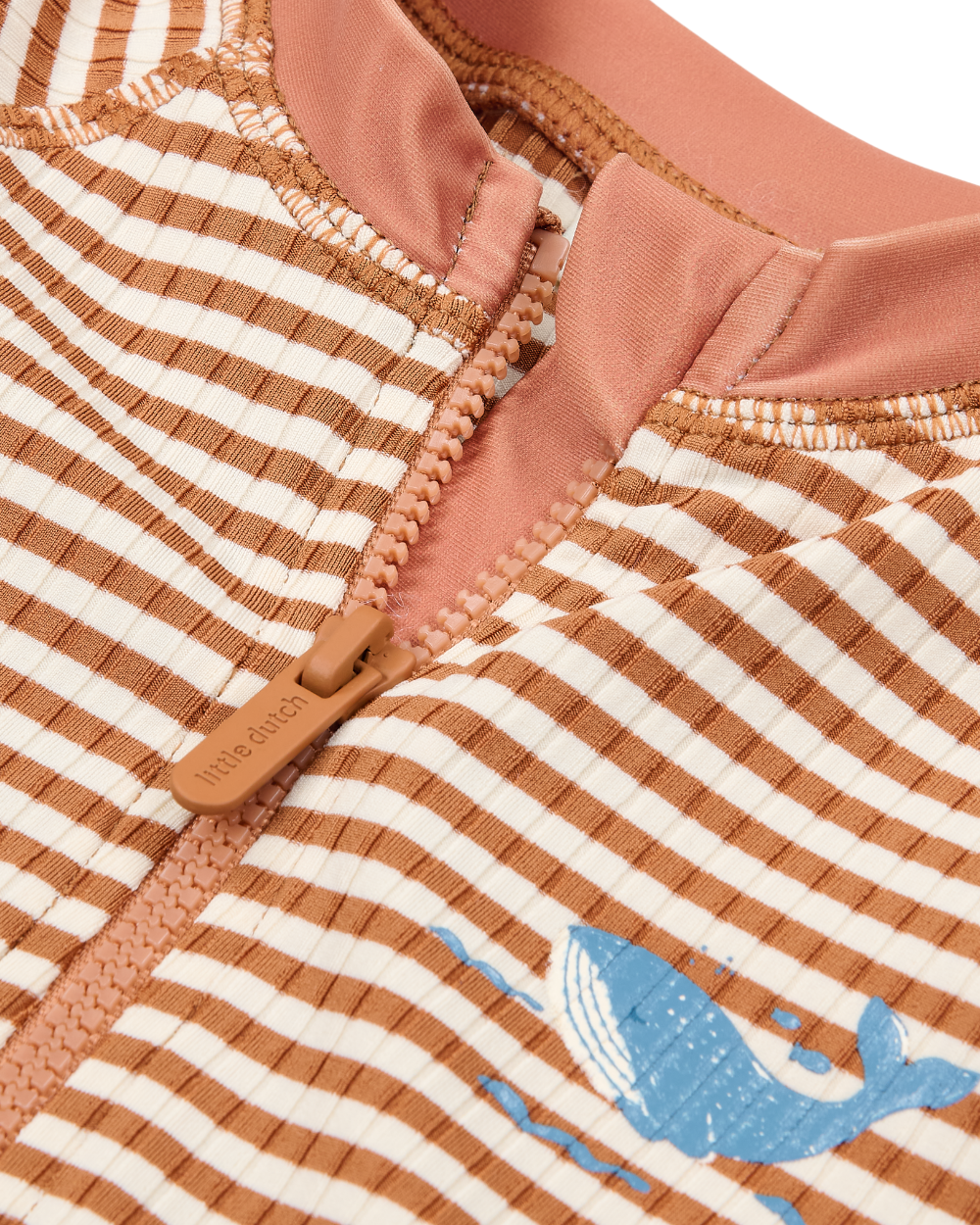 Fato de Banho Manga Curta | Ocean Brown Stripes