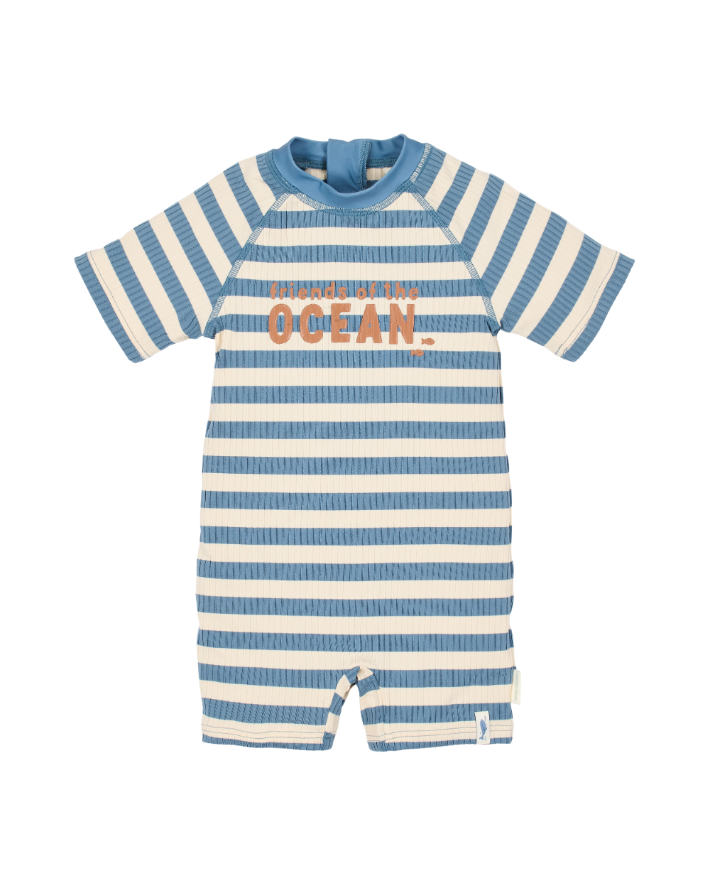 Fato de Banho Manga Curta | Ocean Blue Stripes