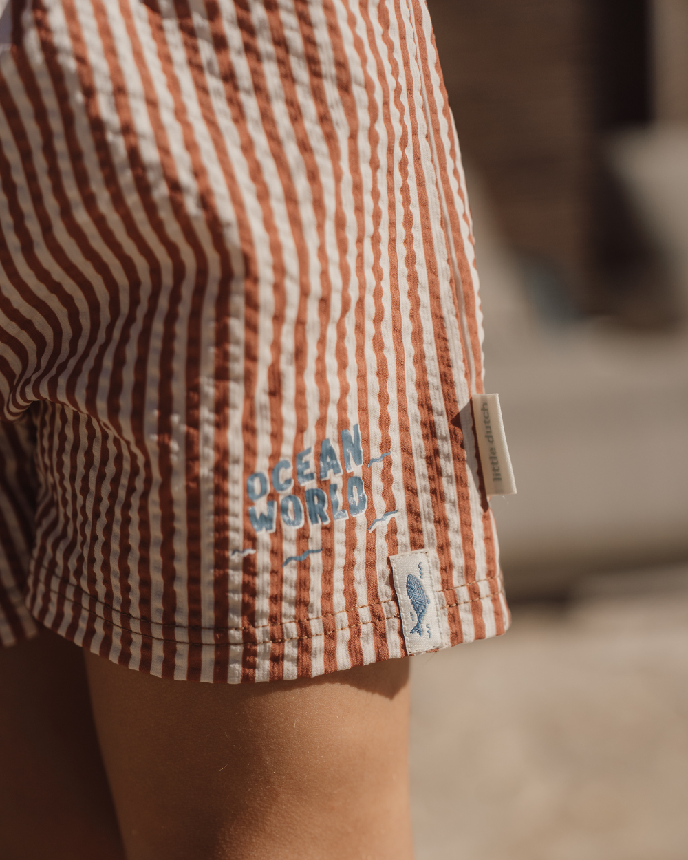 Calções de Banho | Ocean Brown Stripes