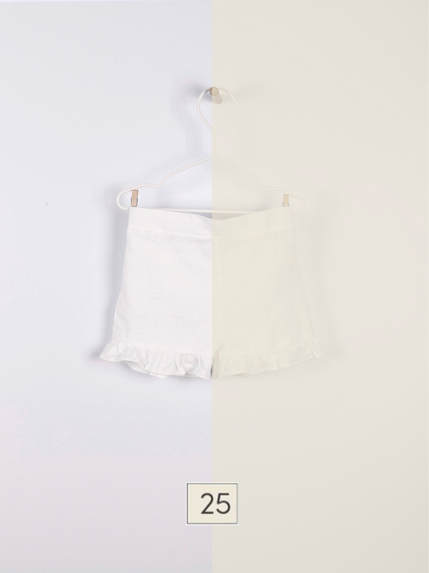 Plain Linen Shorts