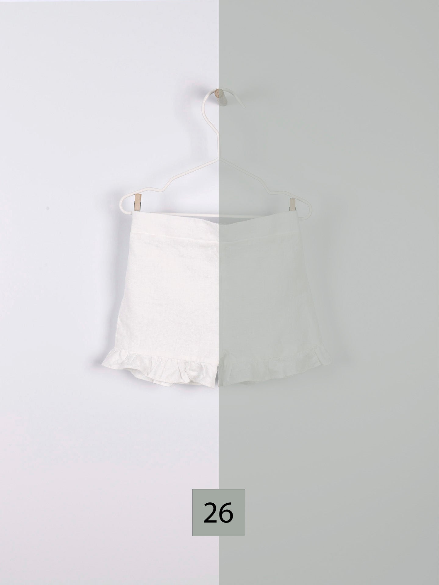 Plain Linen Shorts