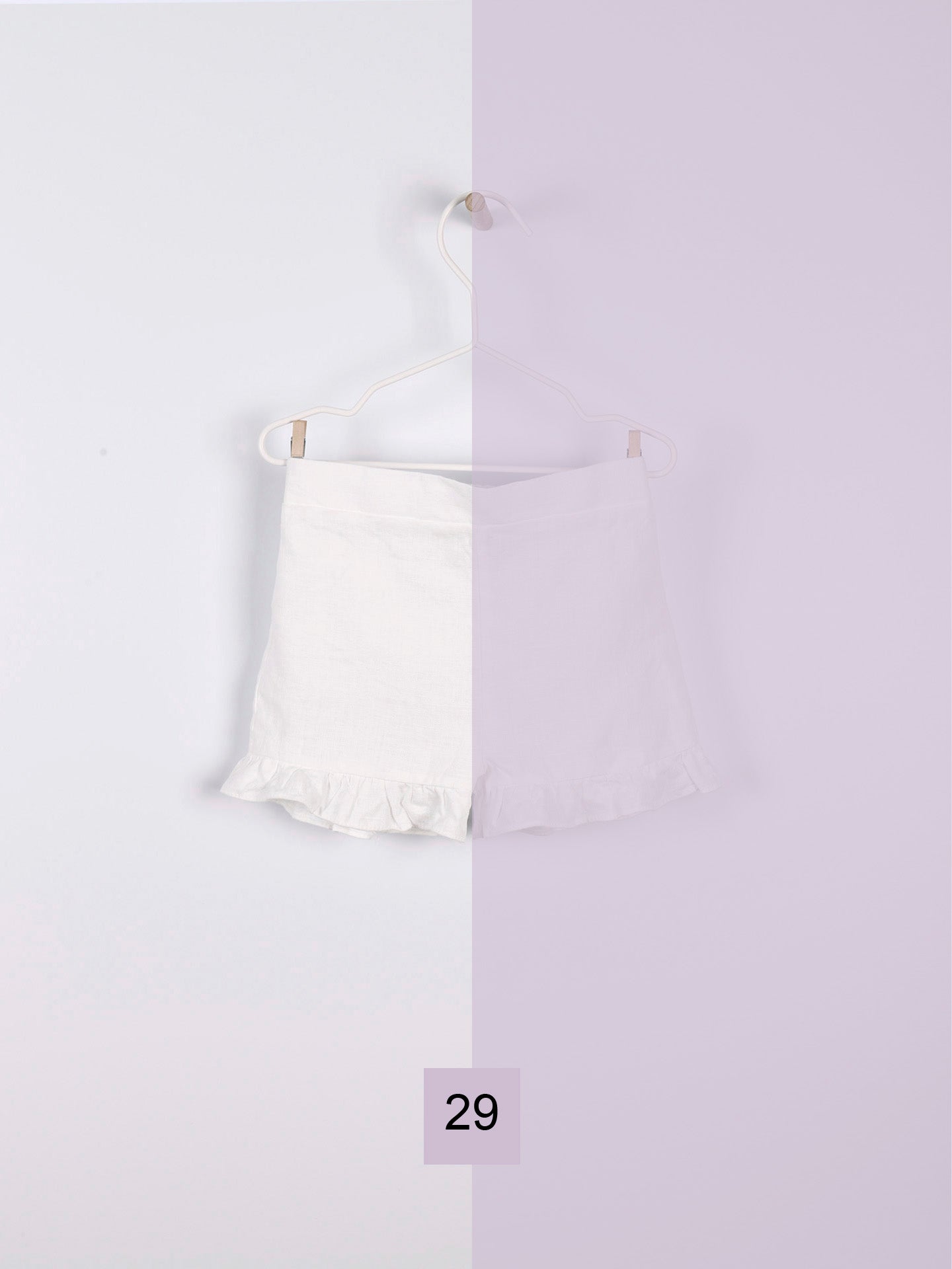 Plain Linen Shorts