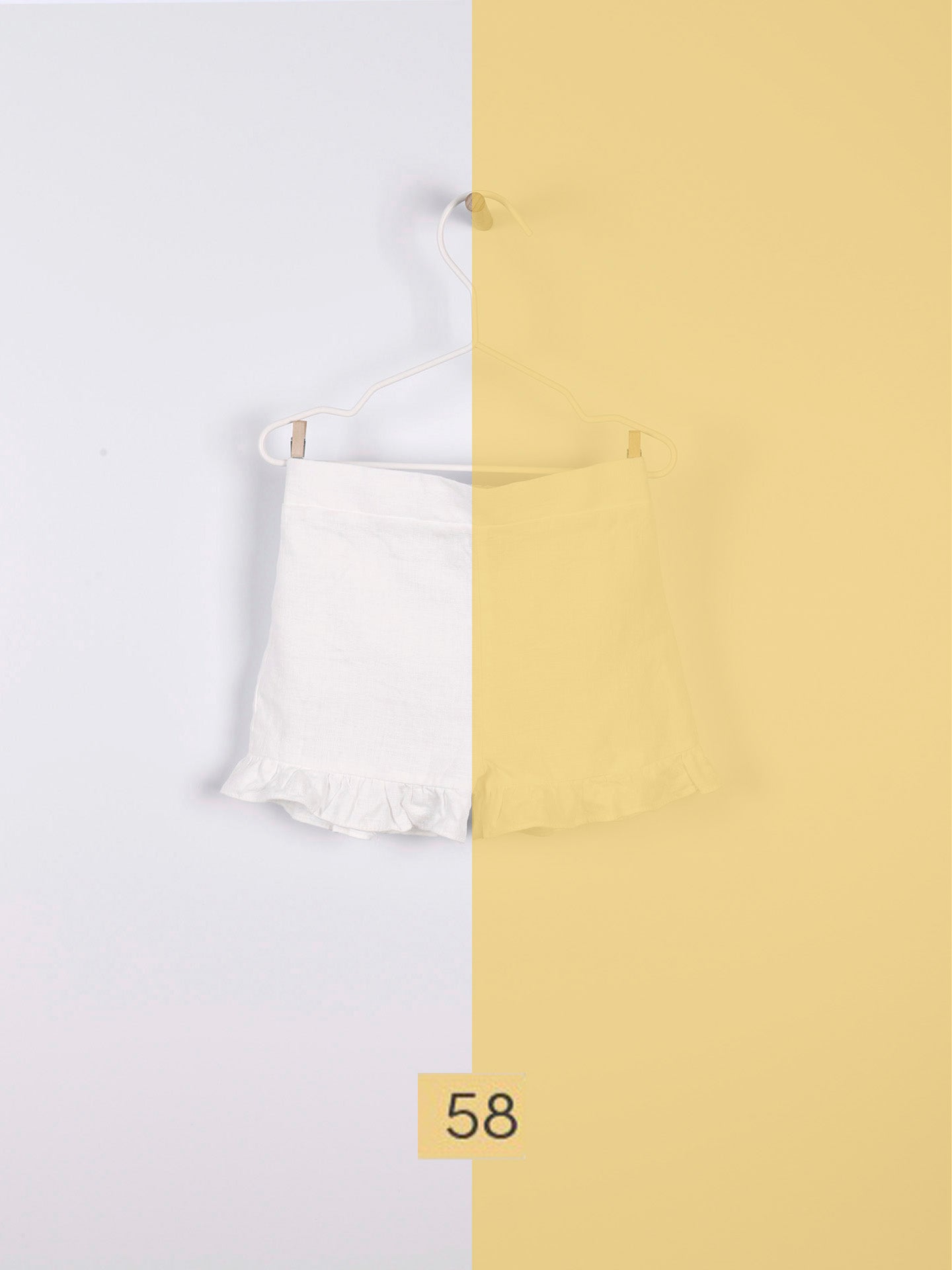 Plain Linen Shorts
