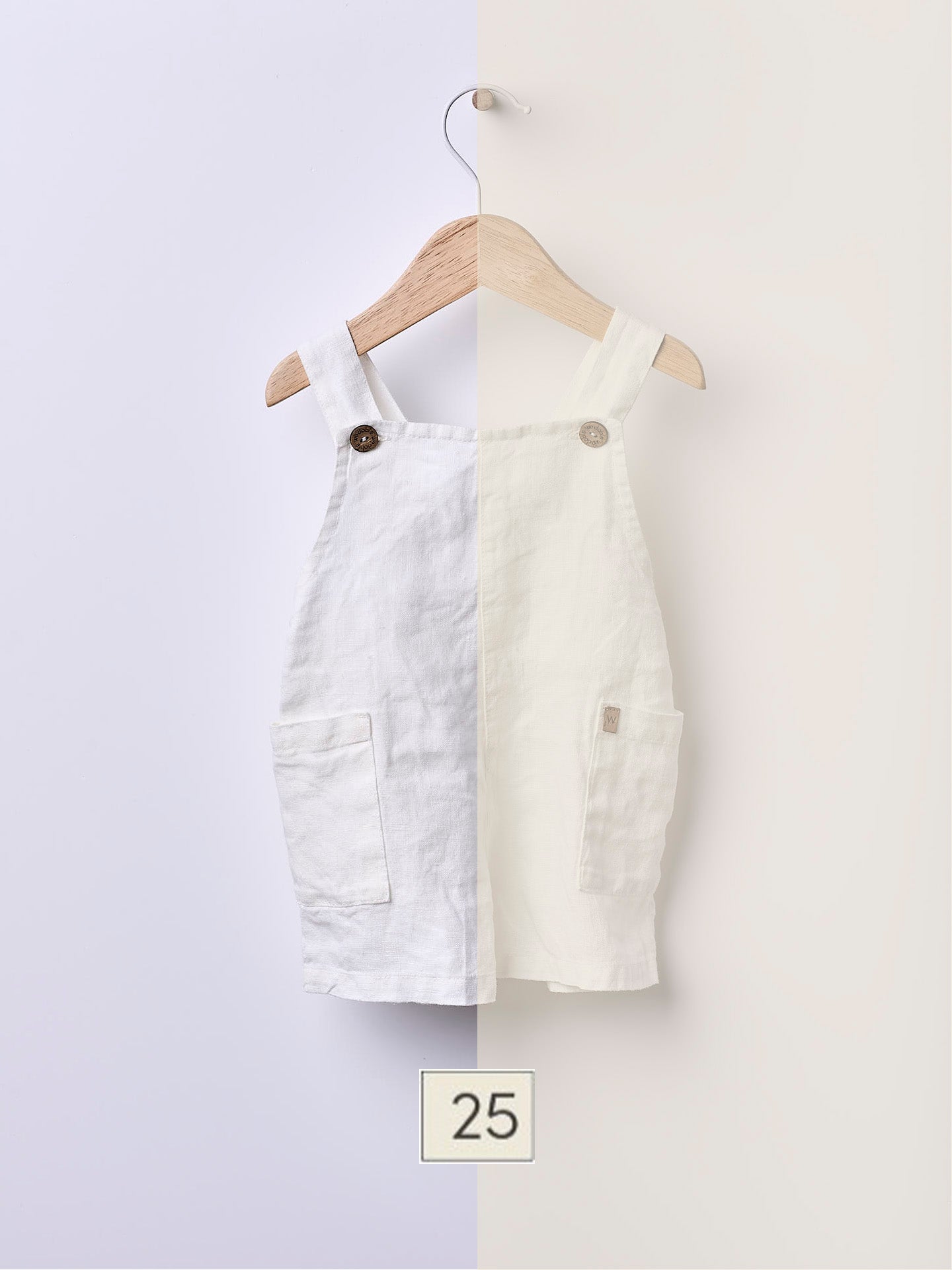 Short Linen Dungarees