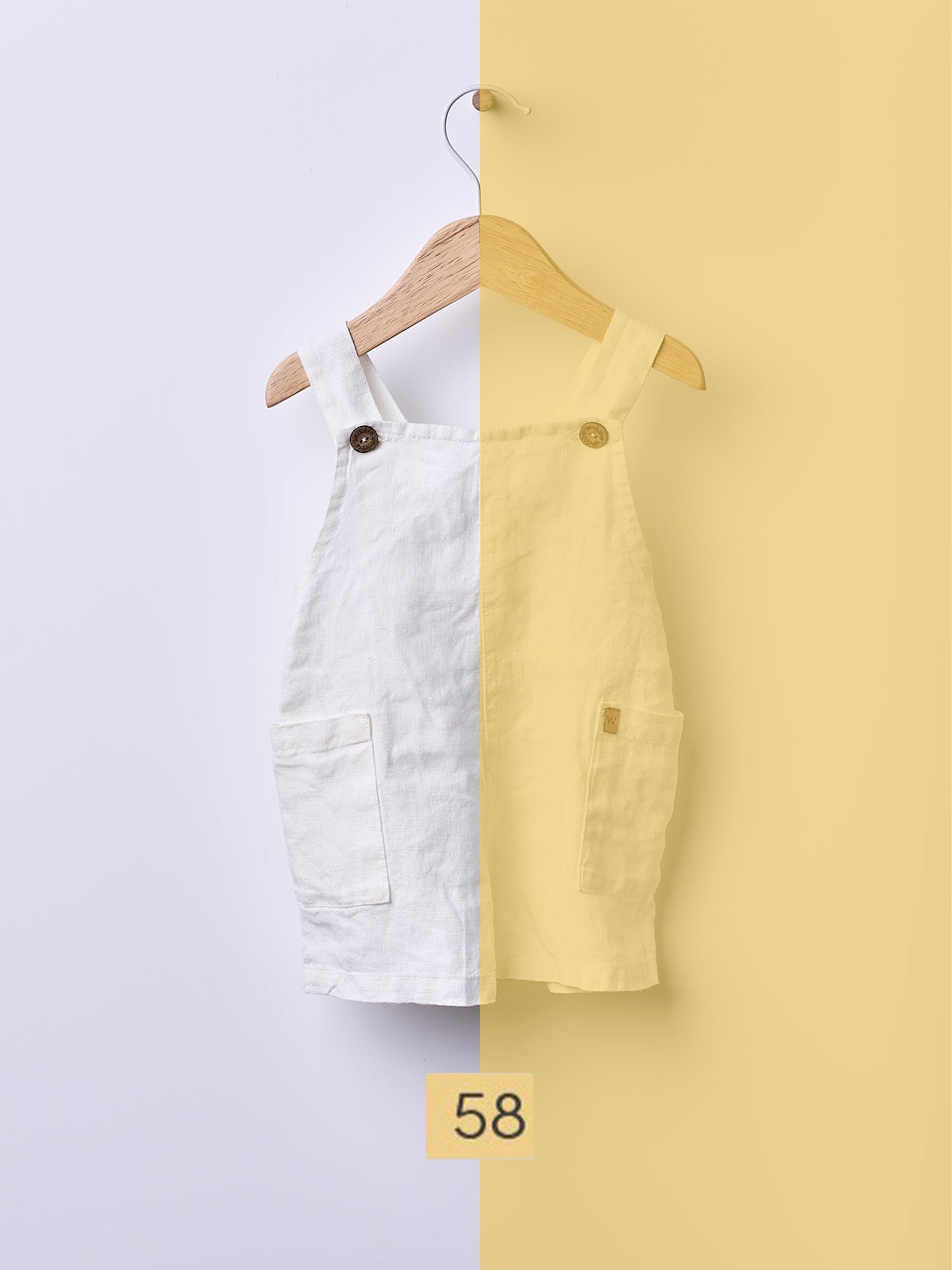 Short Linen Dungarees