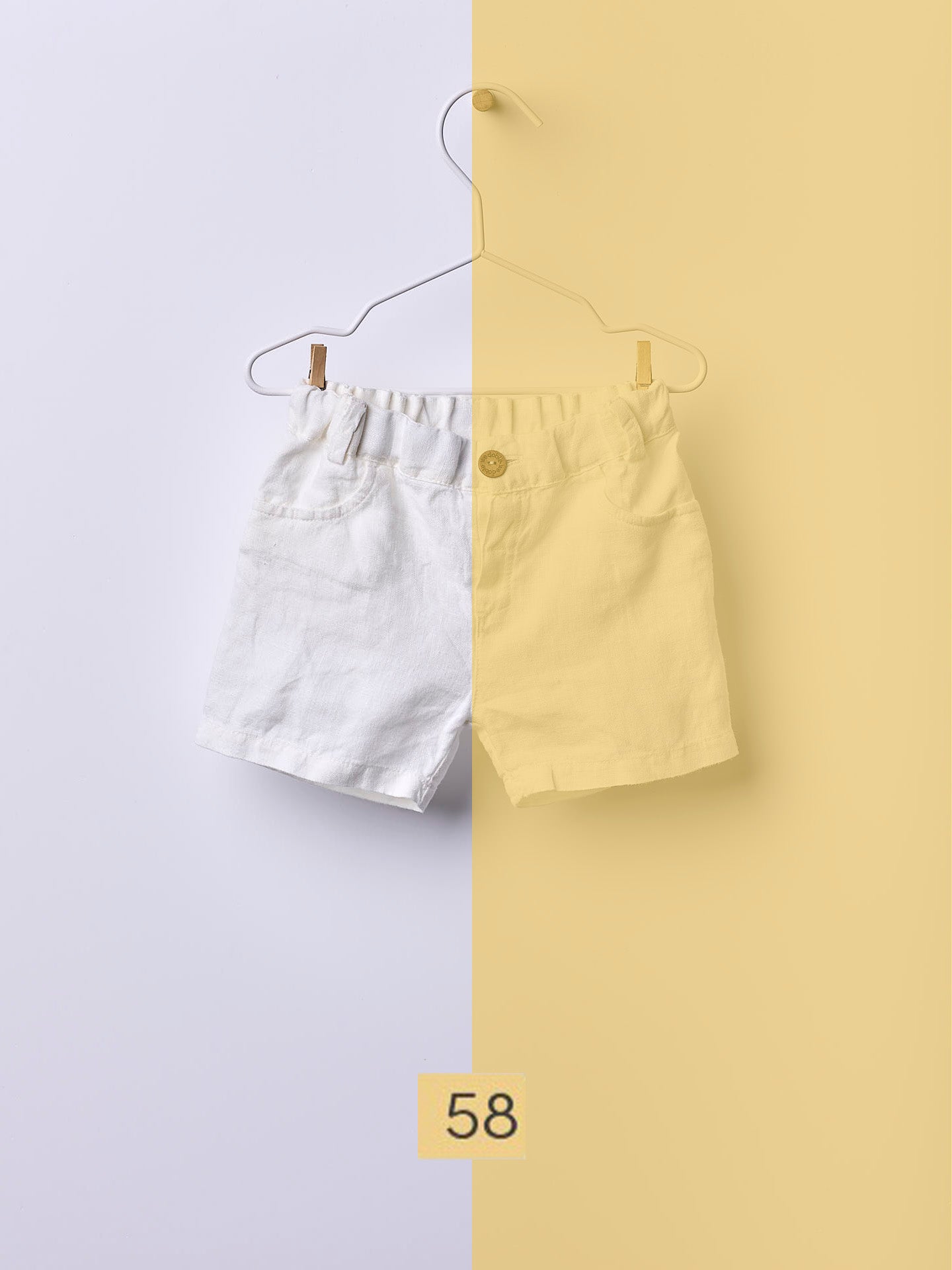 Plain Linen Shorts