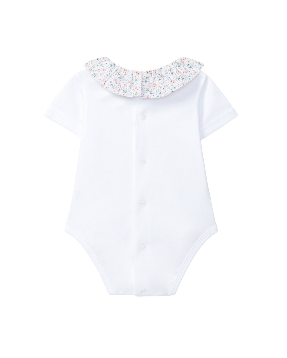 Body Manga Curta Gola Folho