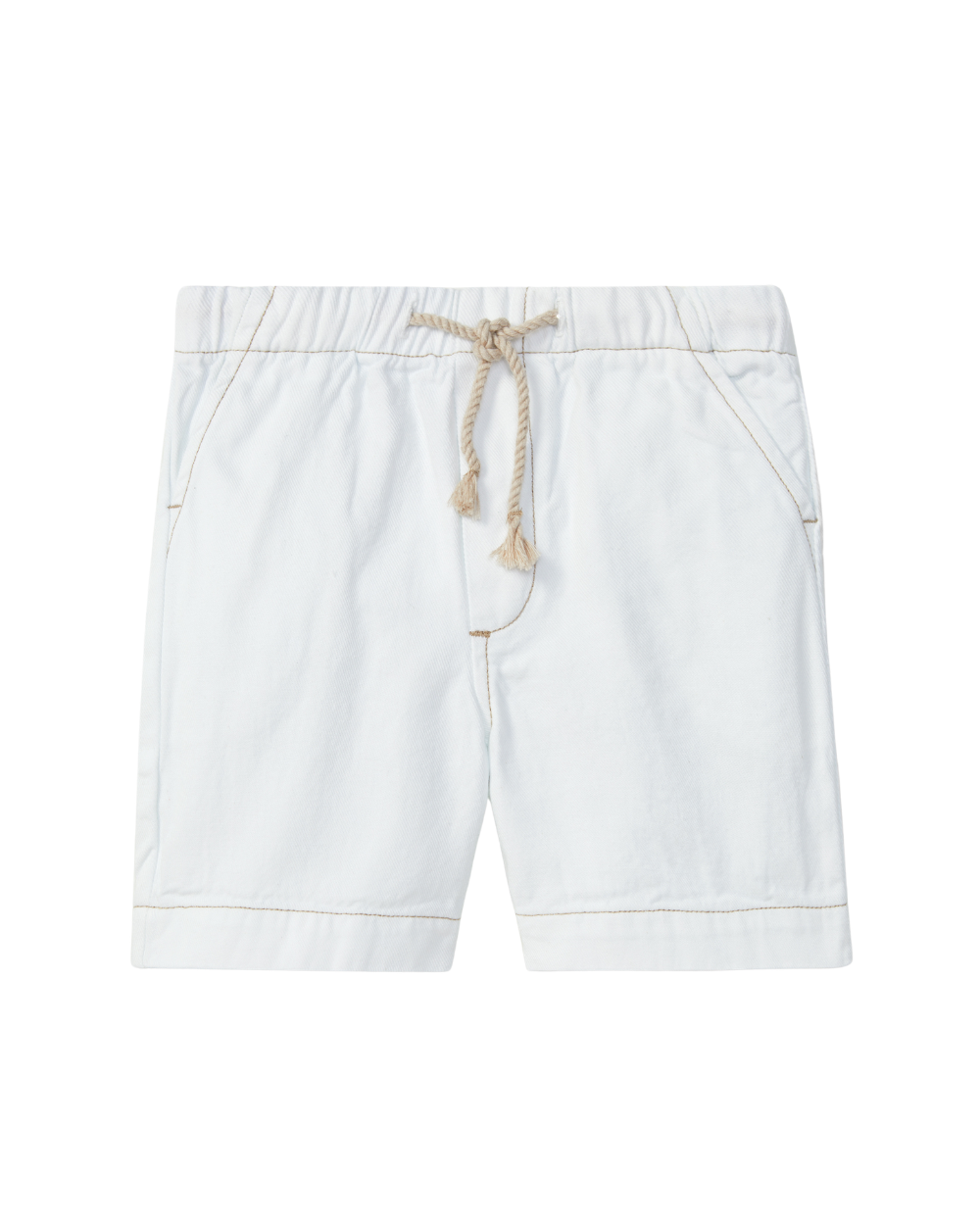 Calções Sarja com Detalhes Cor Contraste