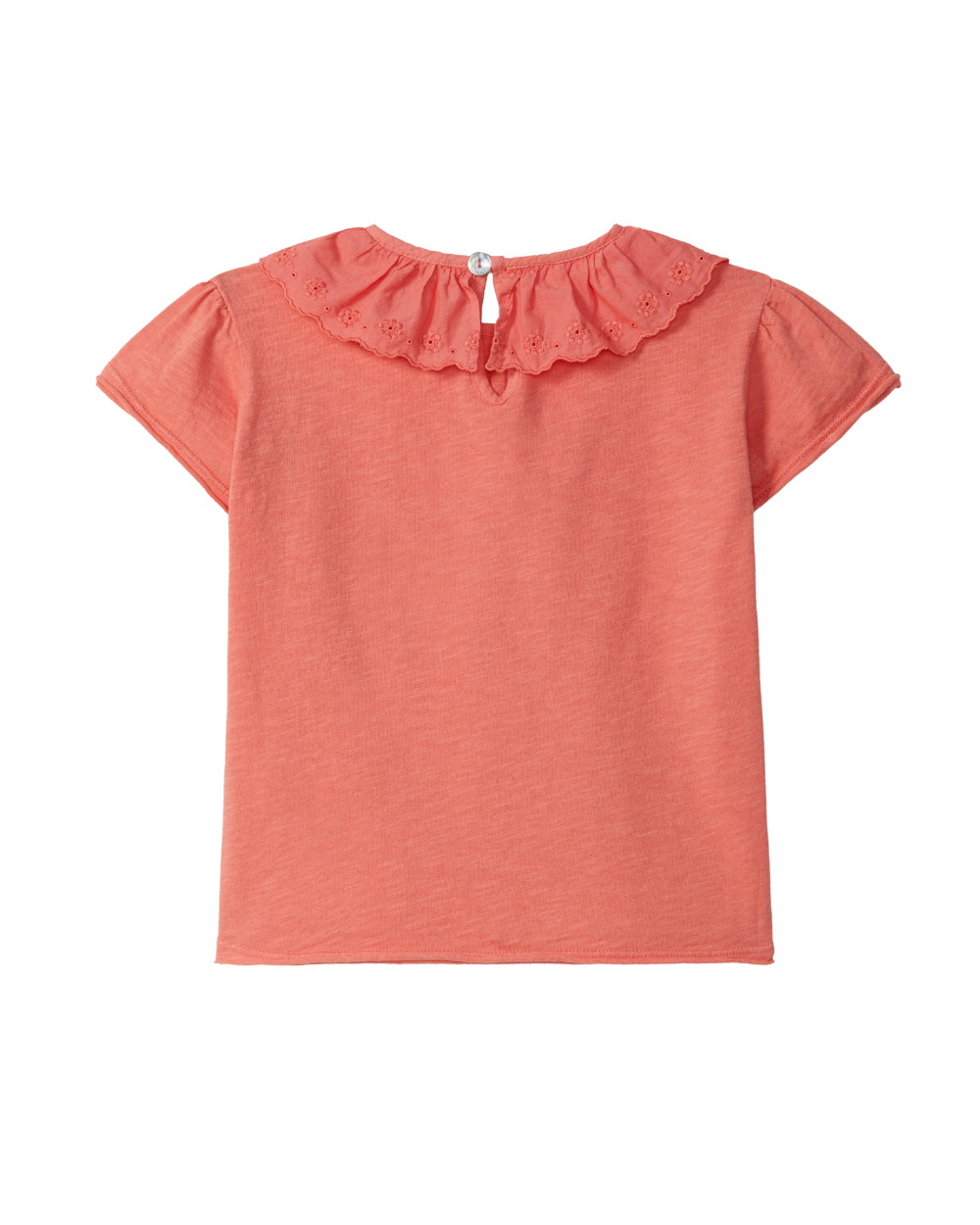 T-shirt Gola em Bordado Inglês