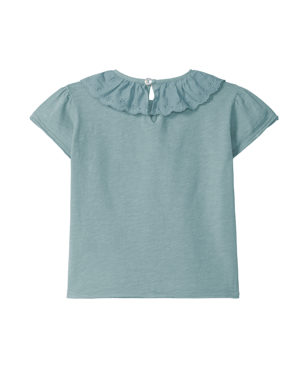 T-shirt Gola em Bordado Inglês