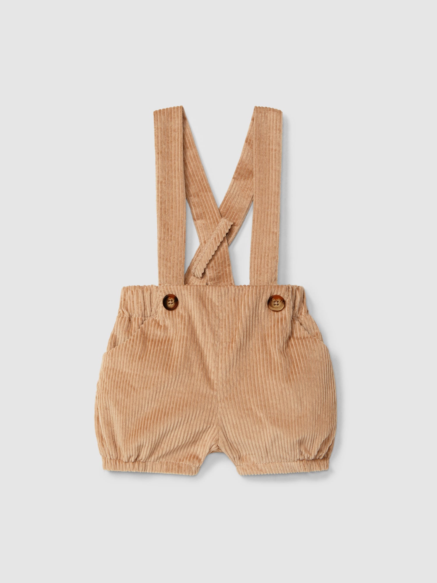Corduroy Shorts with Straps
