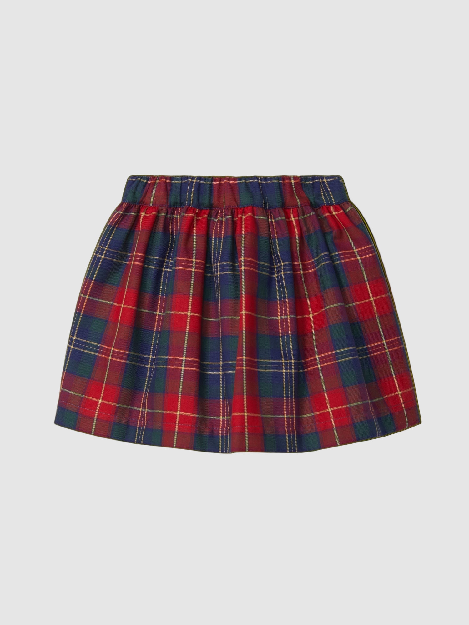 Plaid Pull-up Skirt
