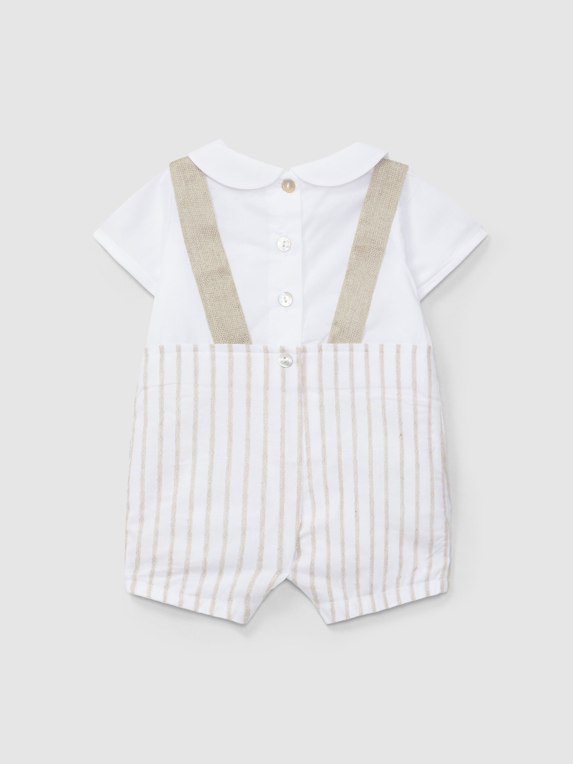 2 in 1 Embossed Stripes Suit