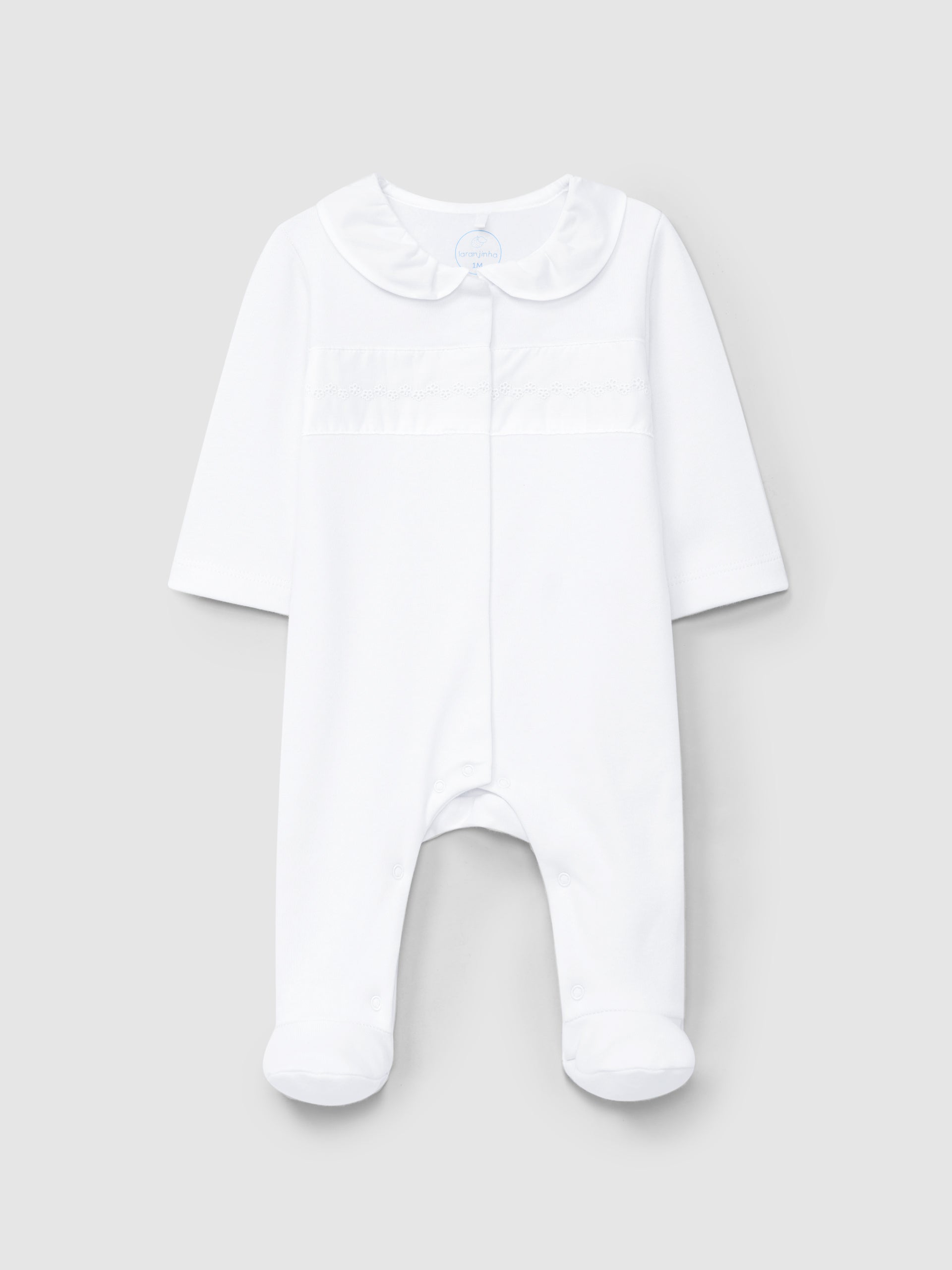 Babygrow Gola Franzida Flores Bordadas