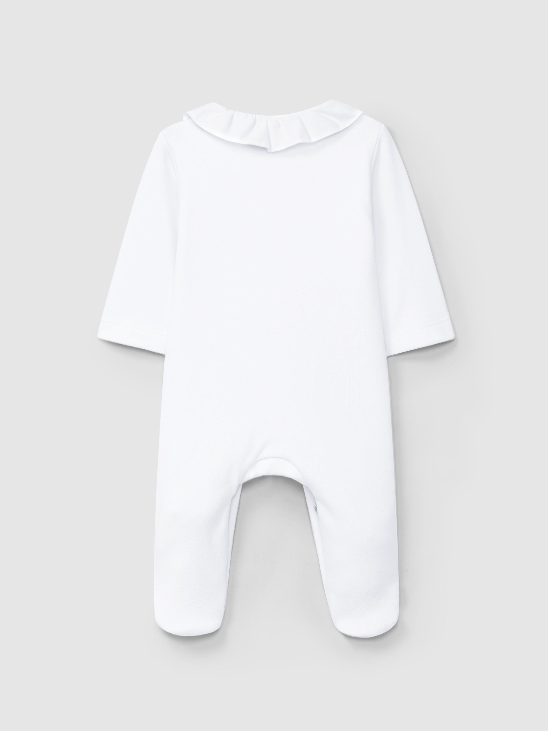 Babygrow Gola Franzida Flores Bordadas
