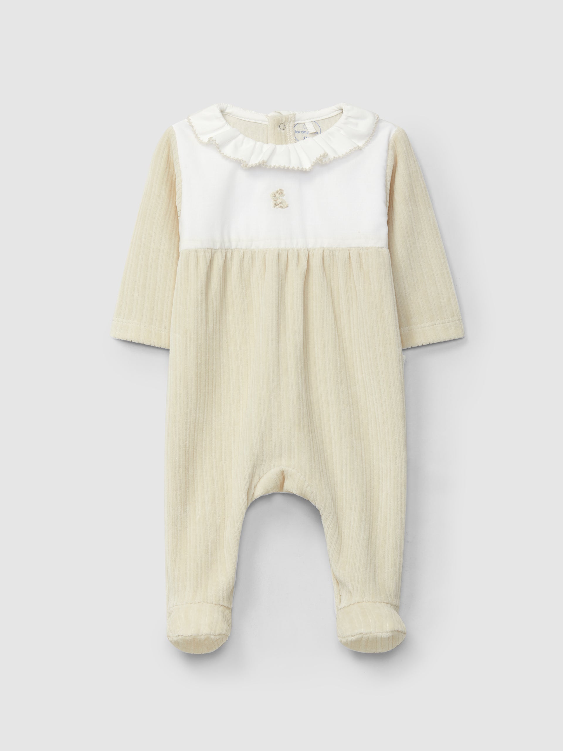 Babygrow Veludo Canelado Gola Folho