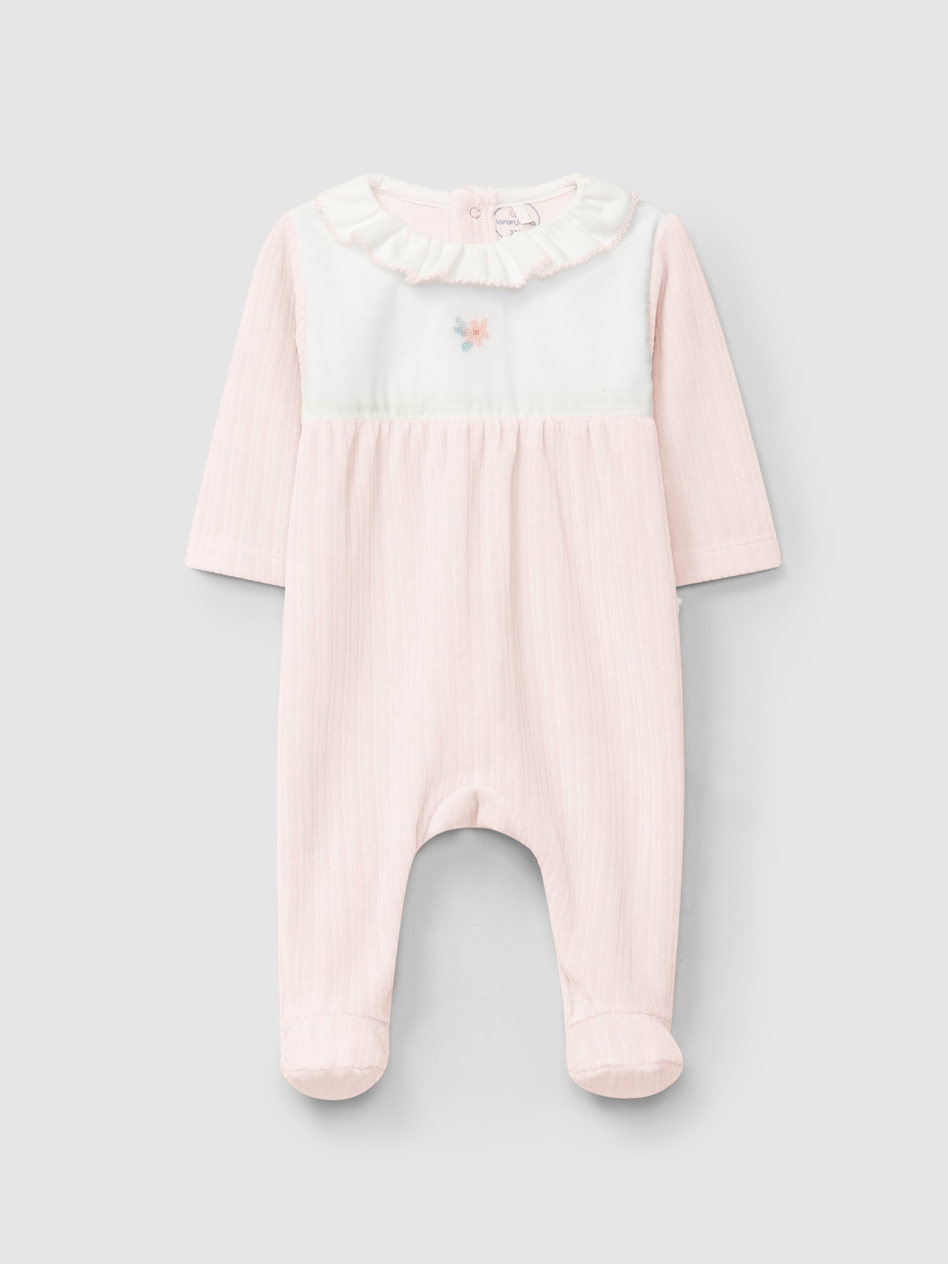 Babygrow Veludo Canelado Gola Folho