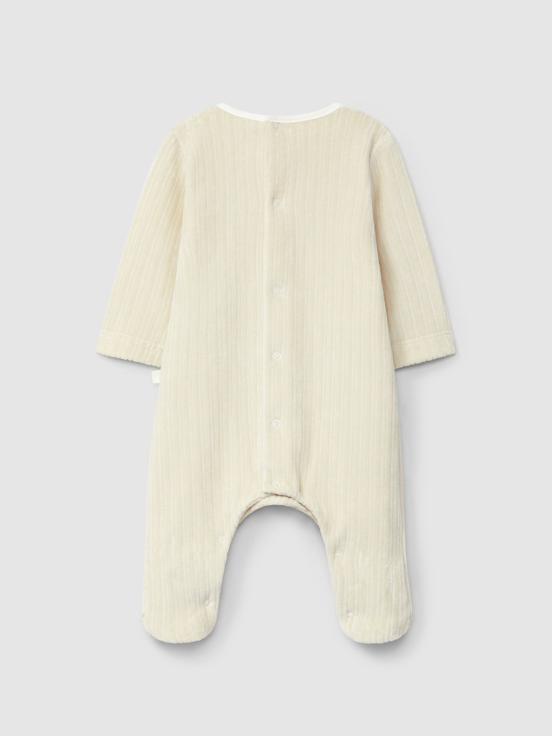Babygrow sem Gola Veludo Canelado