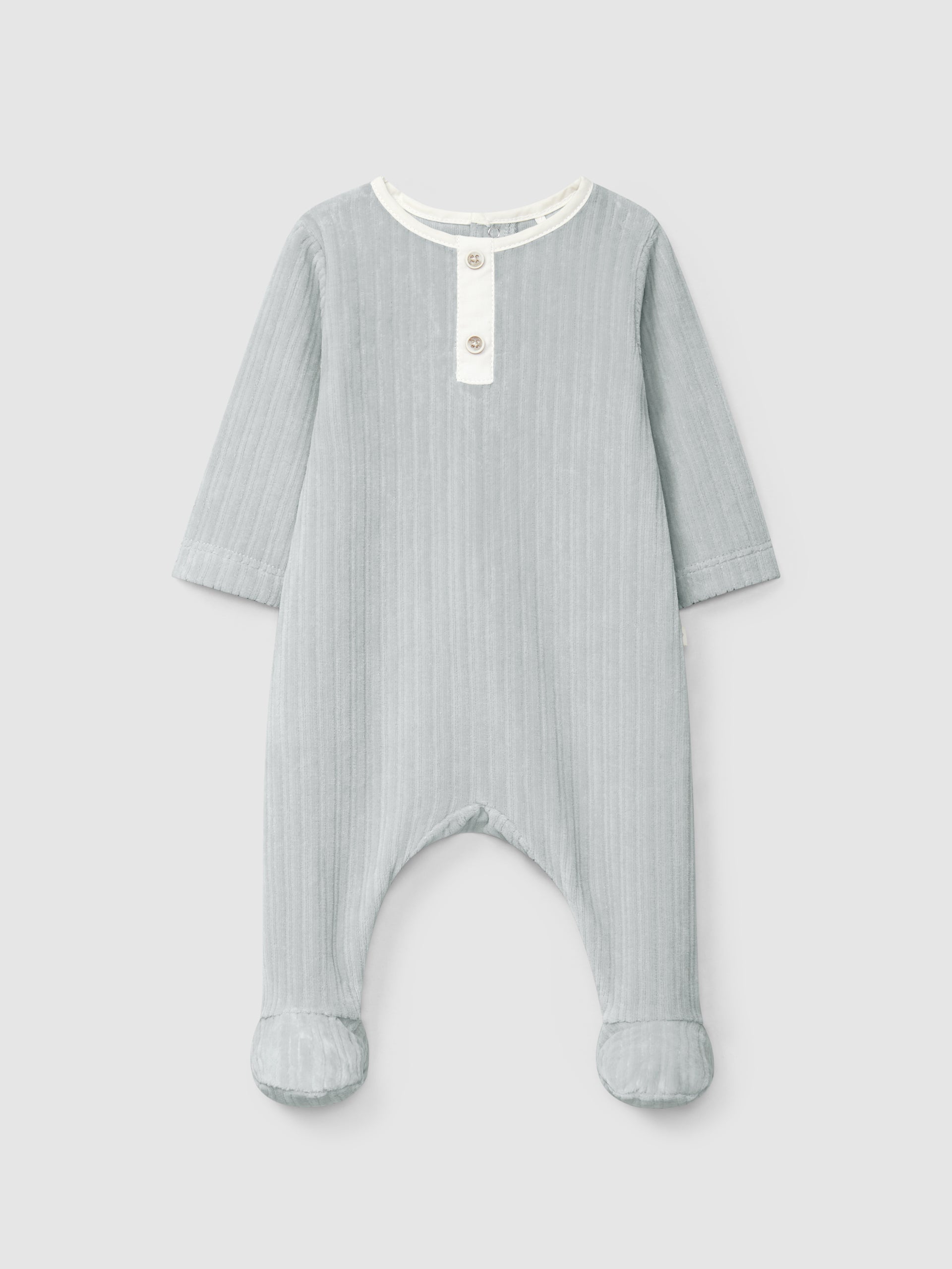 Babygrow sem Gola Veludo Canelado
