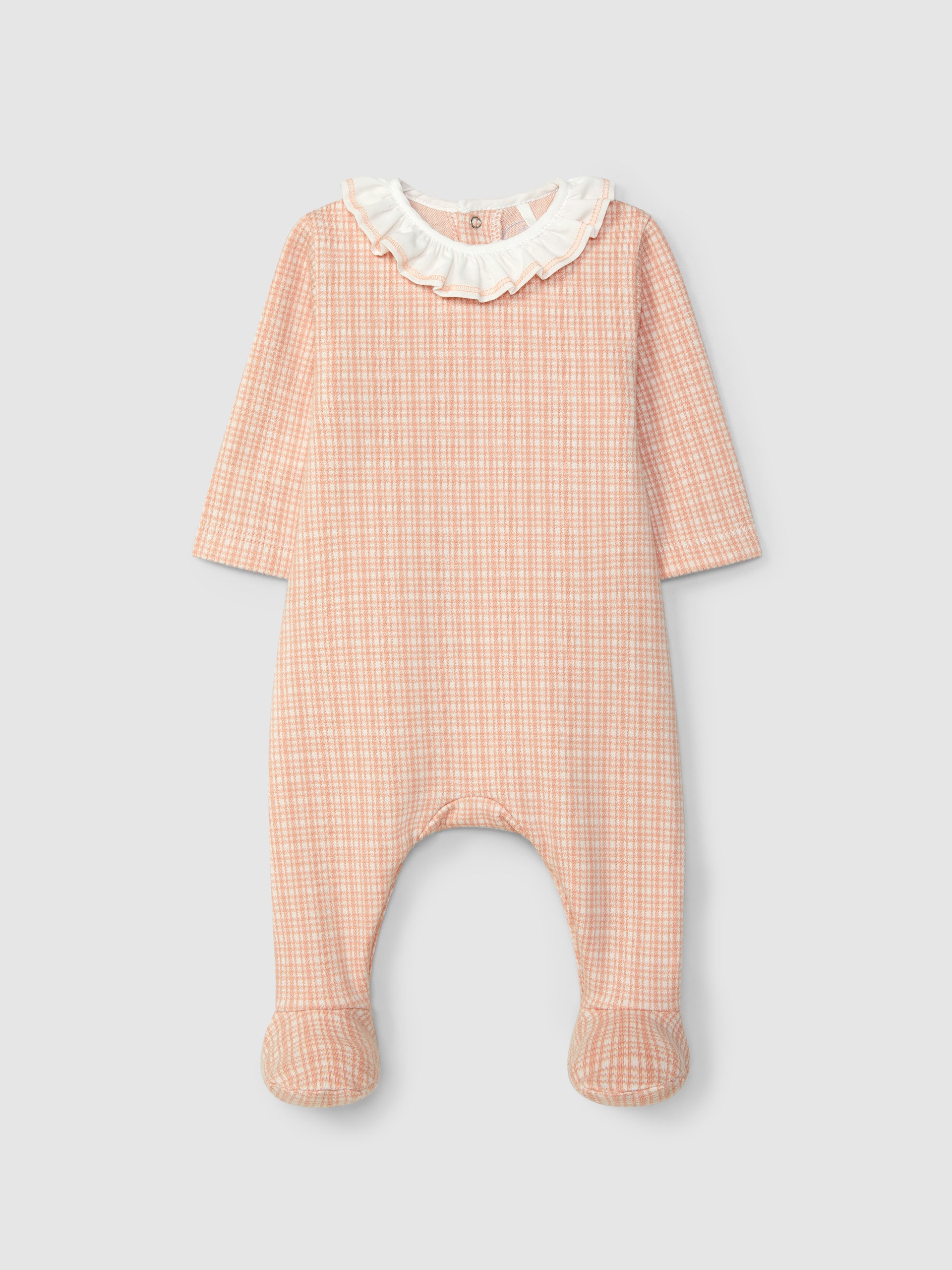 Babygrow Malha Jacquard Gola Folho