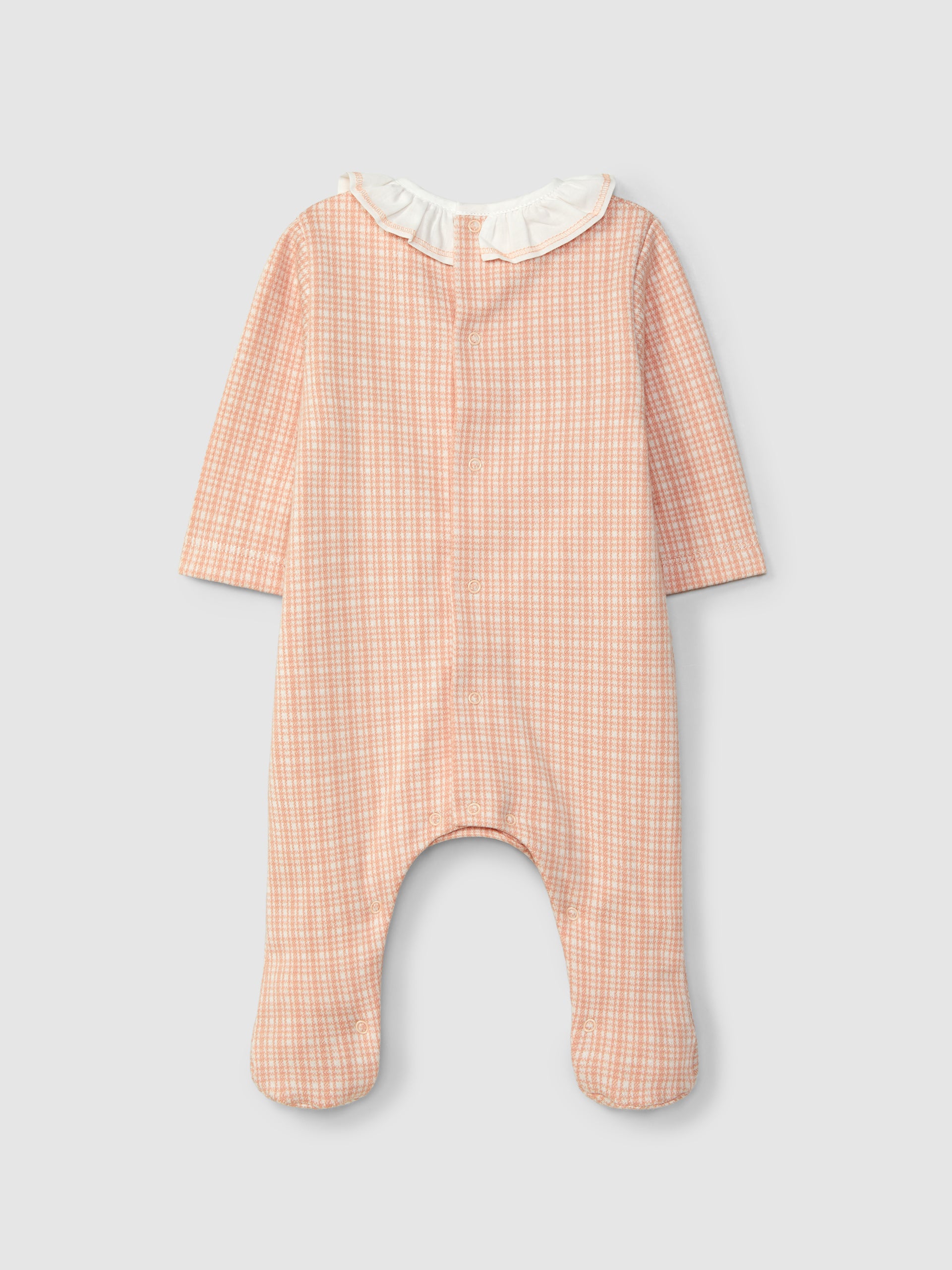 Babygrow Malha Jacquard Gola Folho