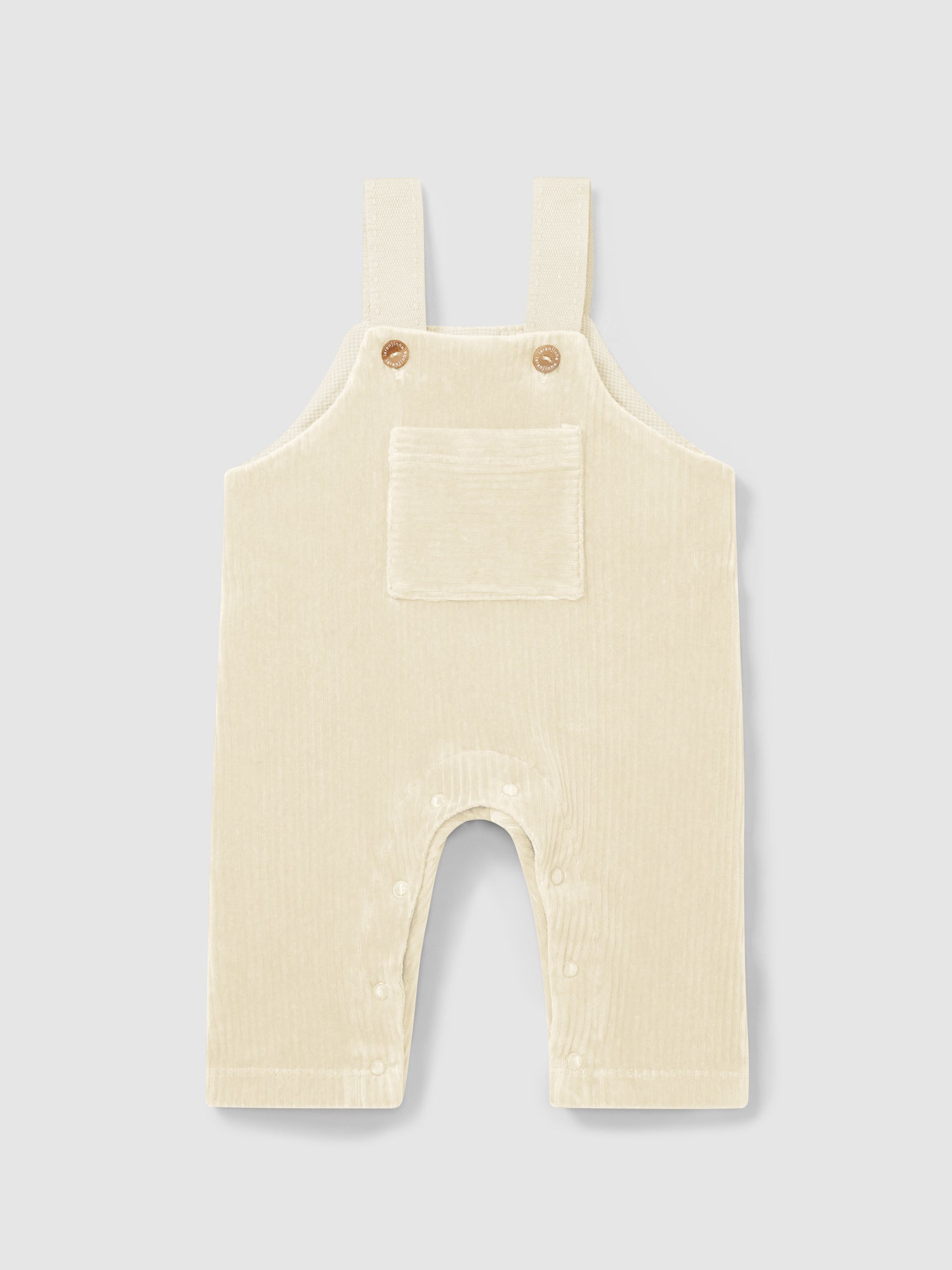 Corduroy Dungarees with Front Pocket