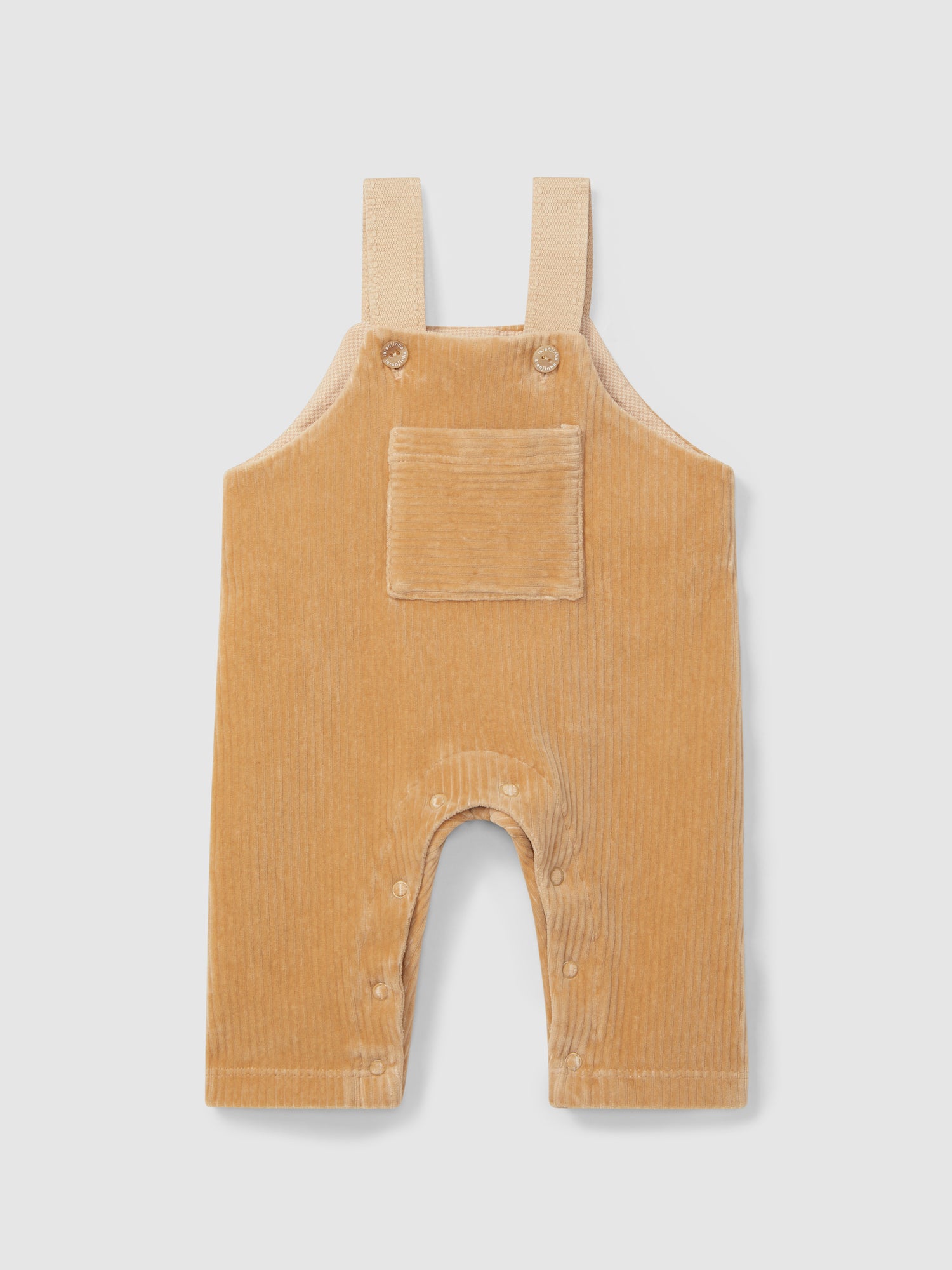 Corduroy Dungarees with Front Pocket