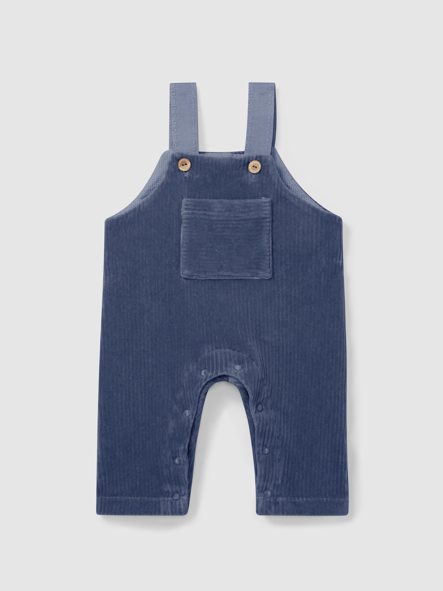Corduroy Dungarees with Front Pocket