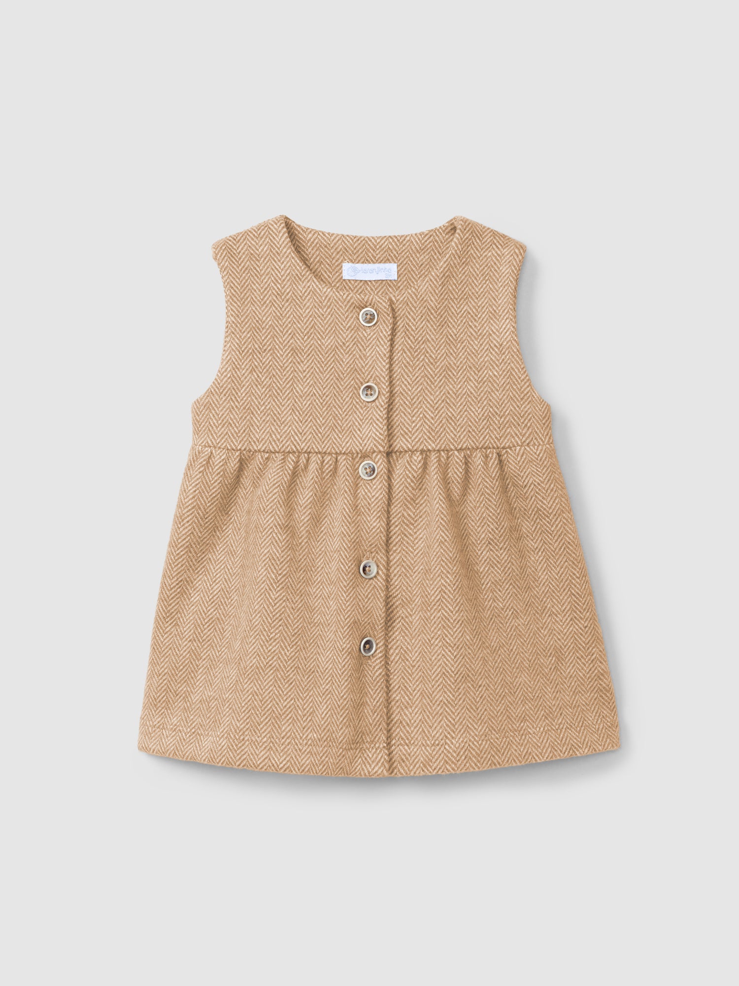 Jupe poitrine en tricot à chevrons