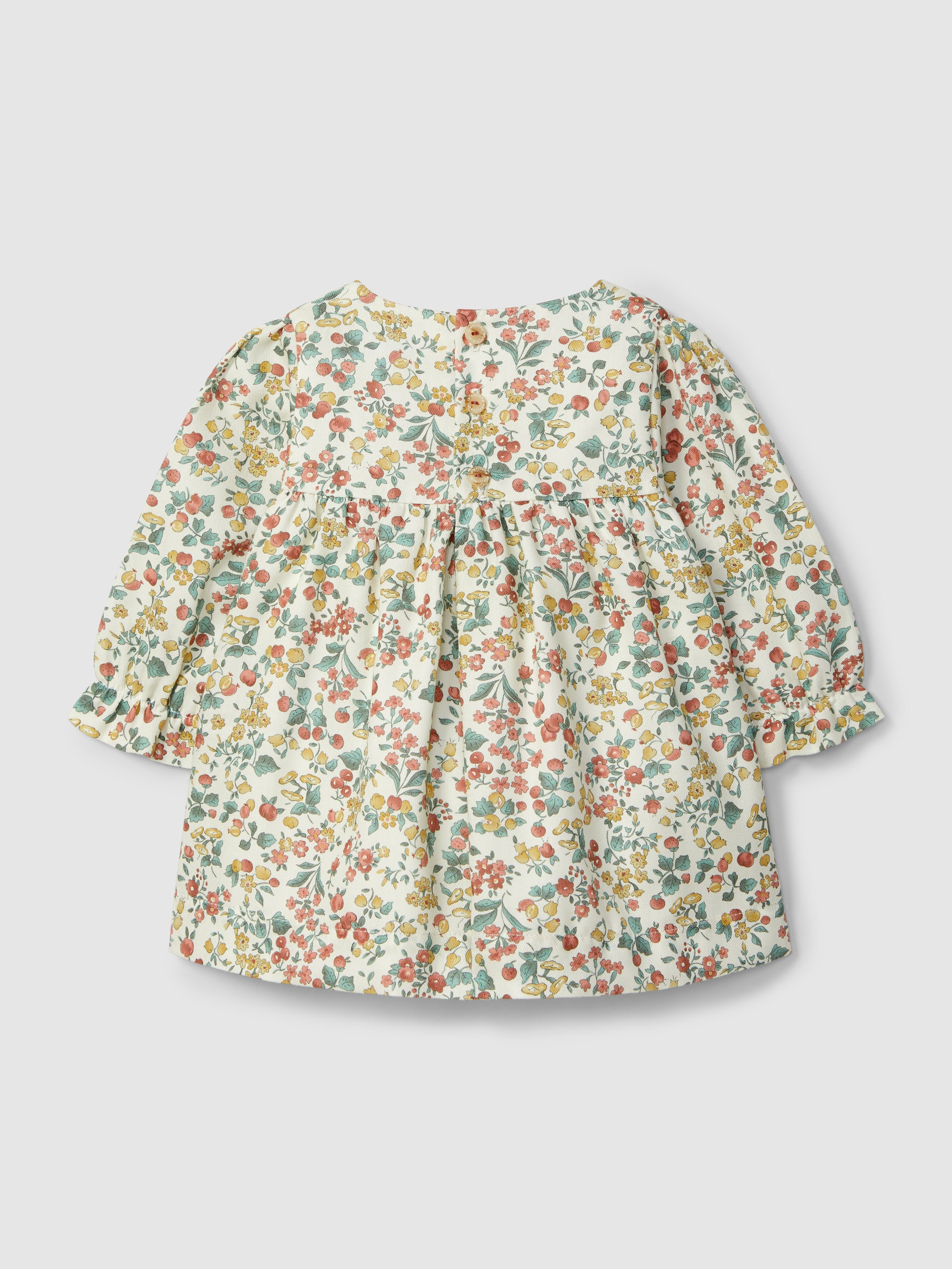 Vestido Flores com Smocks