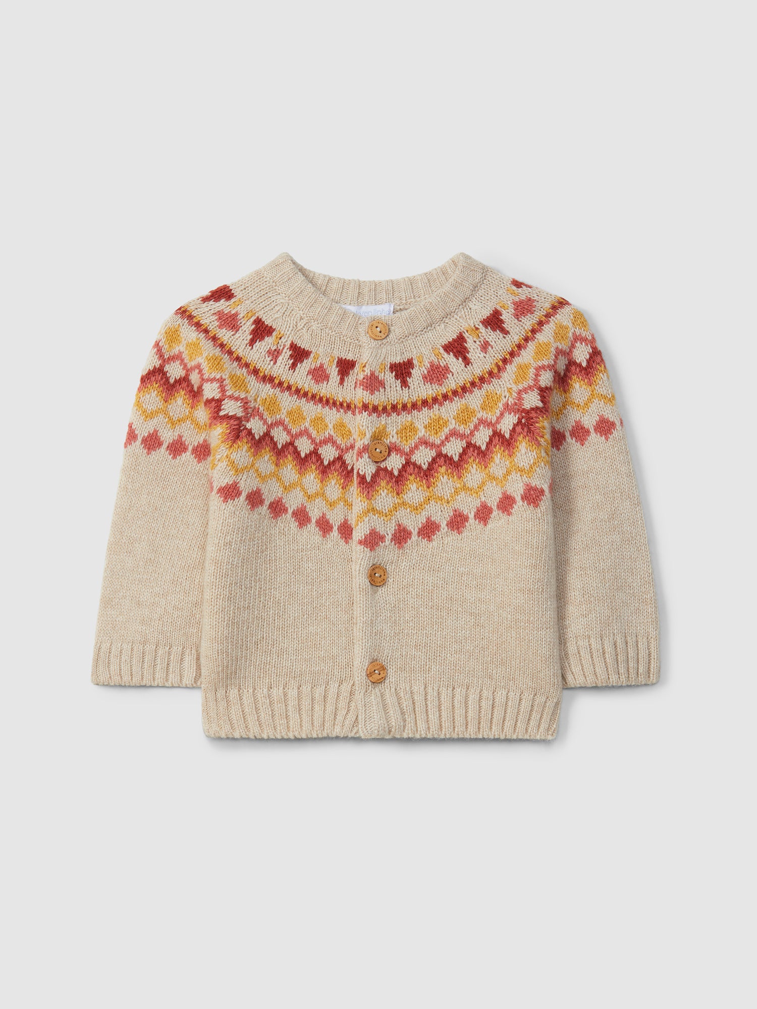 Jacquard Knitted Coat