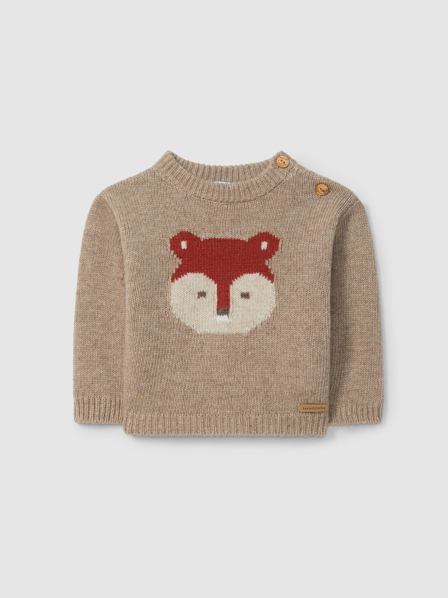 Figurative Intarsia Knitted Shirt