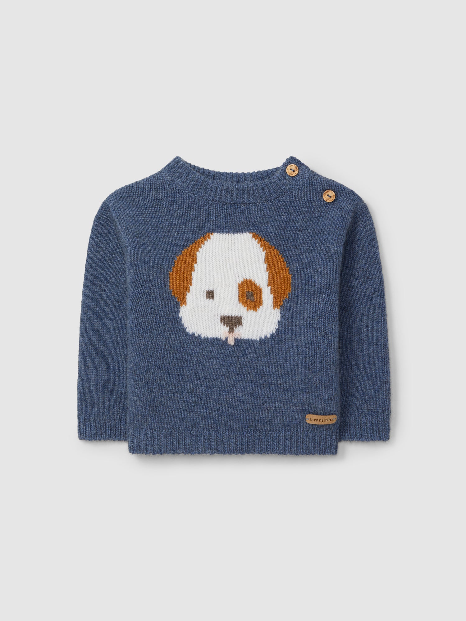 Figurative Intarsia Knitted Shirt