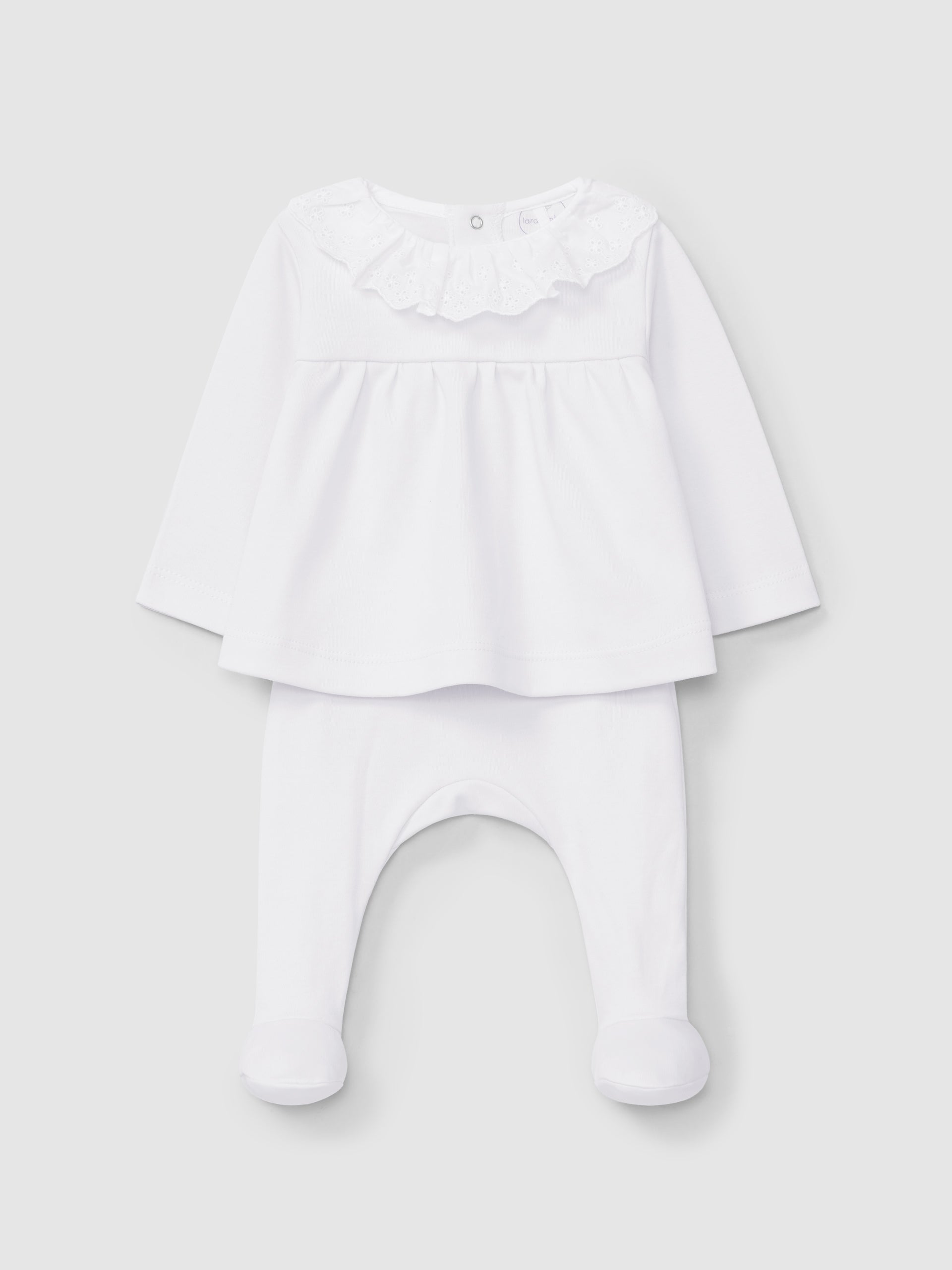 2 Piece Suit with English Embroidery