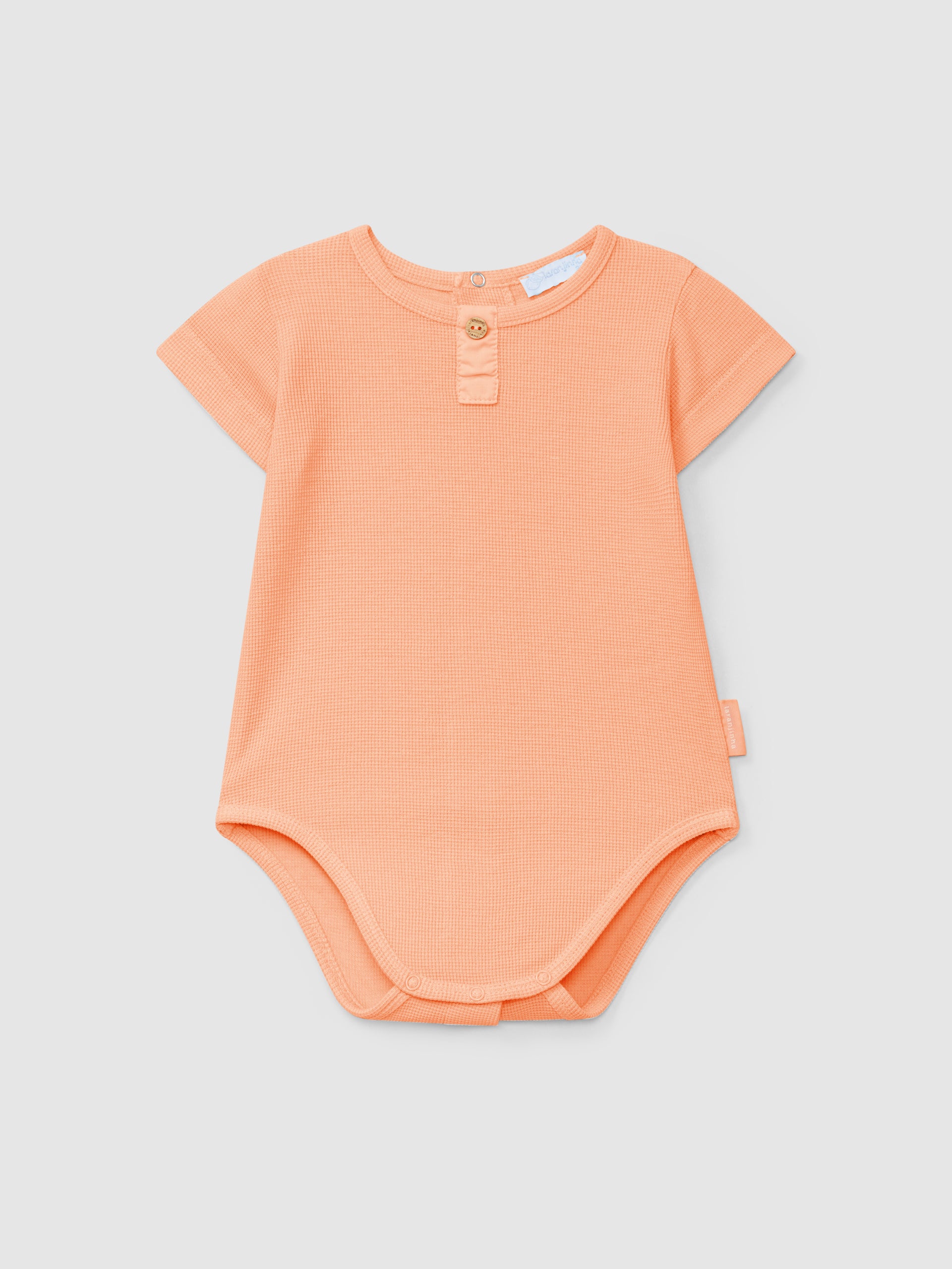 Waffle Knit Collarless Bodysuit
