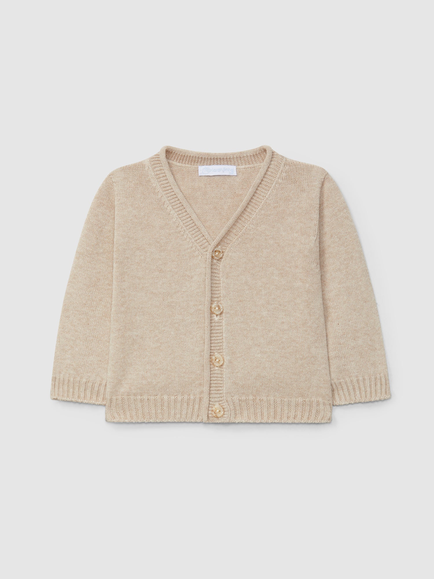 Manteau tricoté à col en V