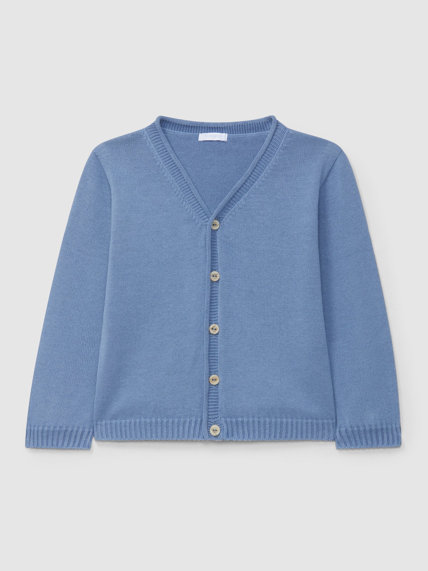 Manteau tricoté à col en V