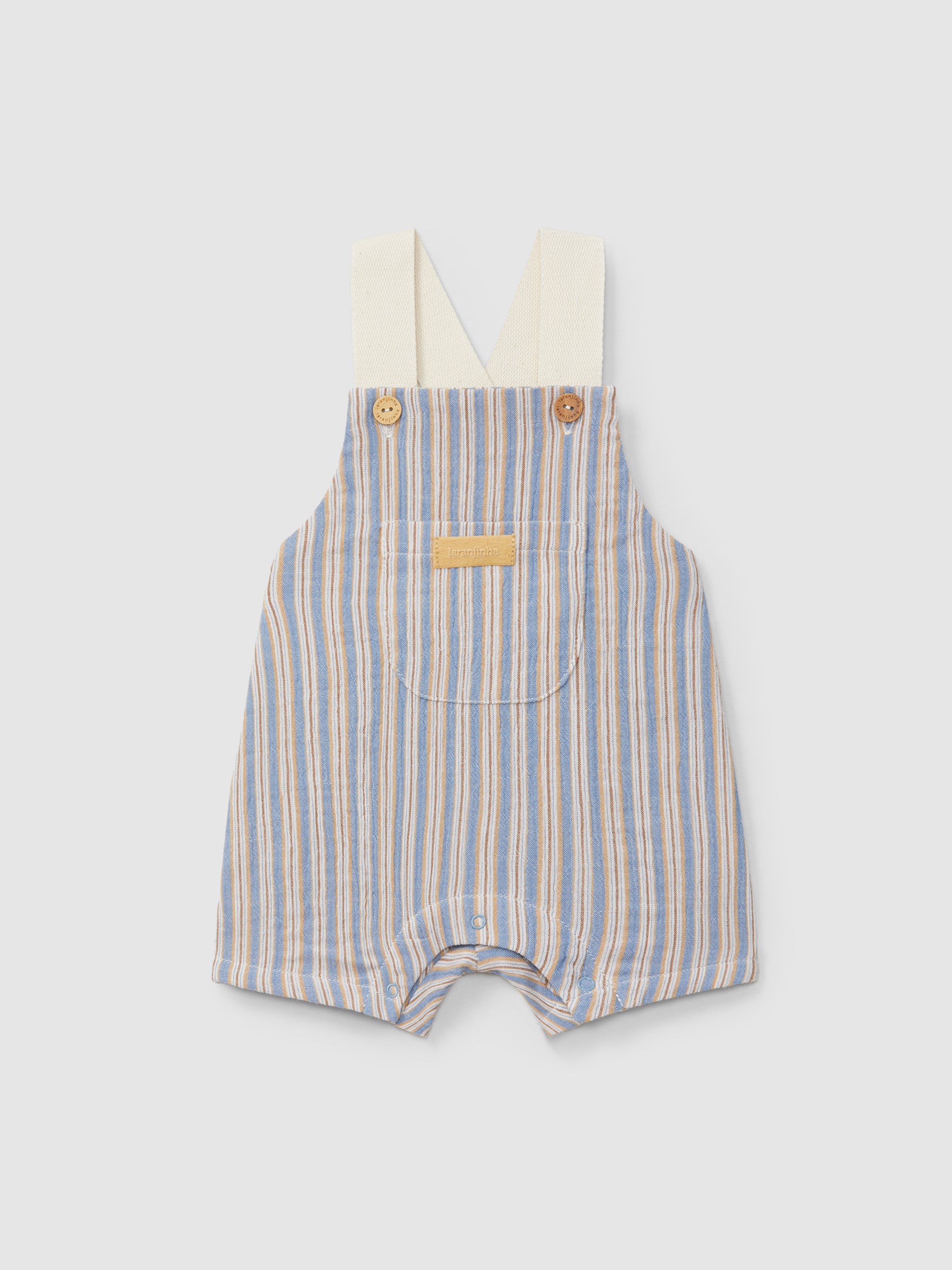 Multicolor Striped Chest Shorts