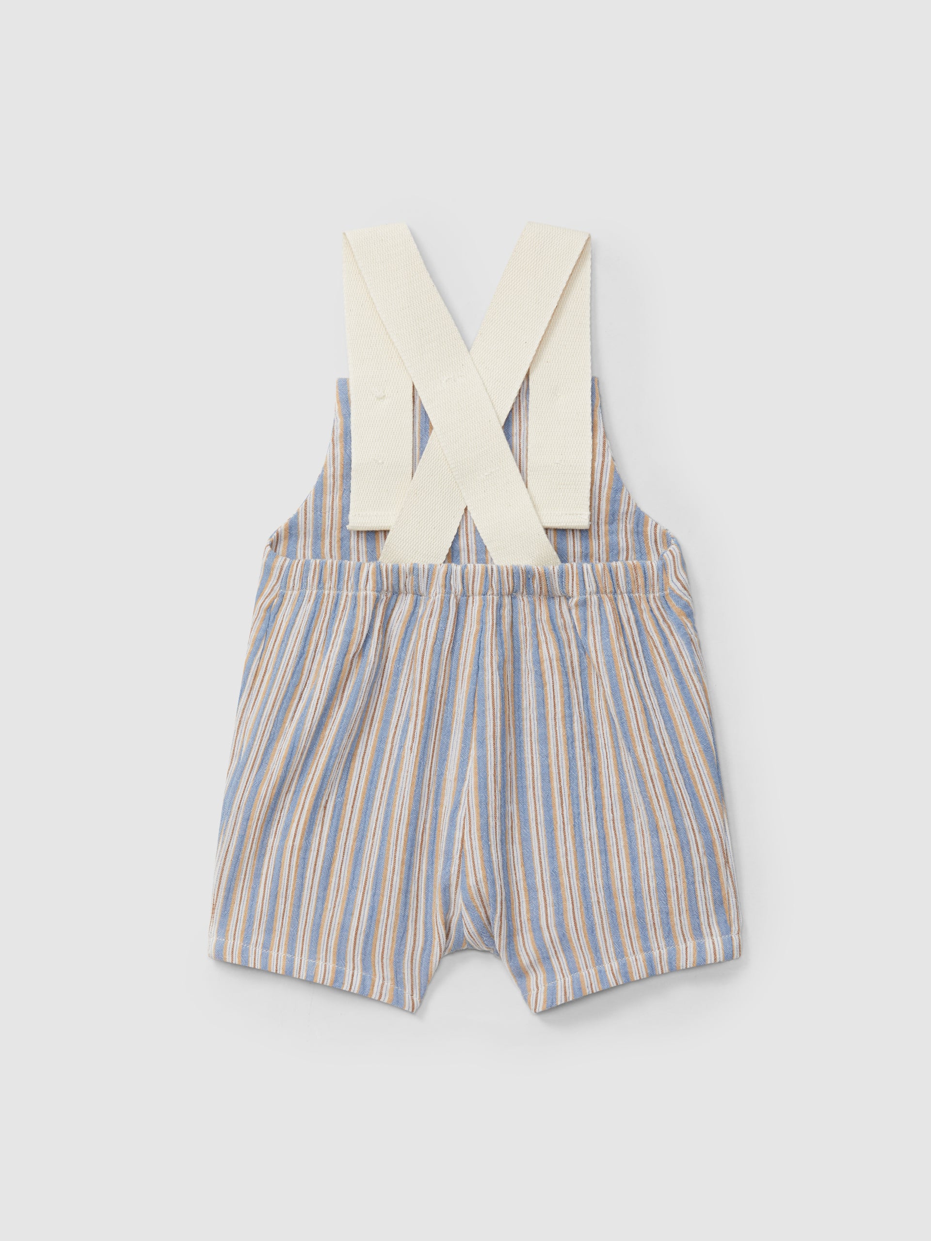 Multicolor Striped Chest Shorts