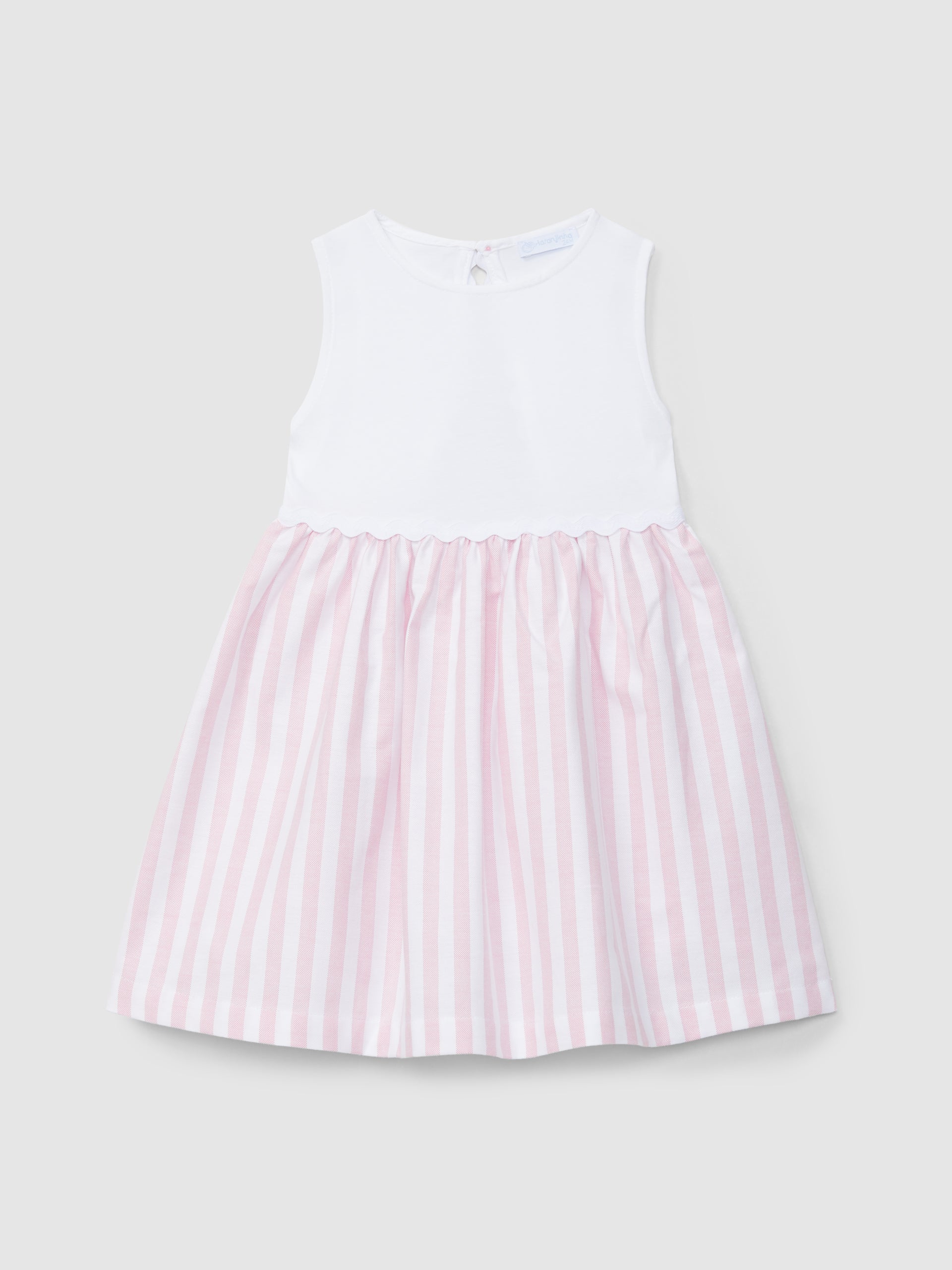Robe rayée avec dos ouvert