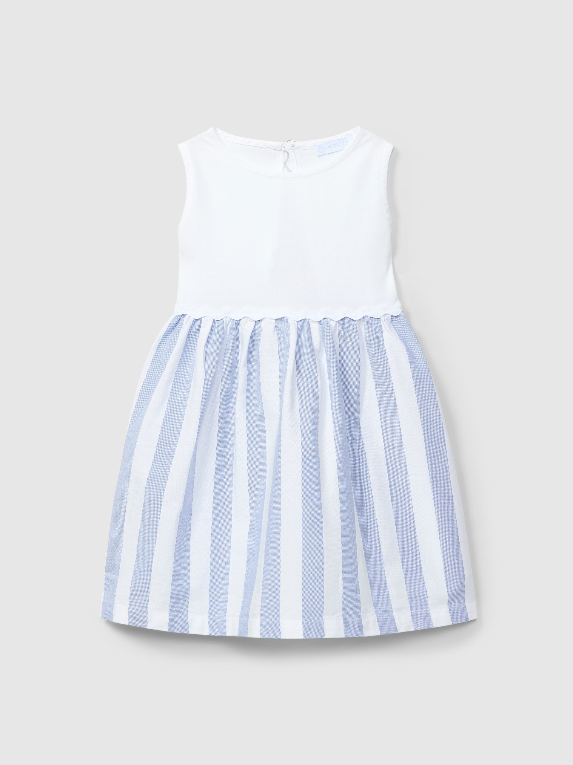 Robe rayée avec dos ouvert