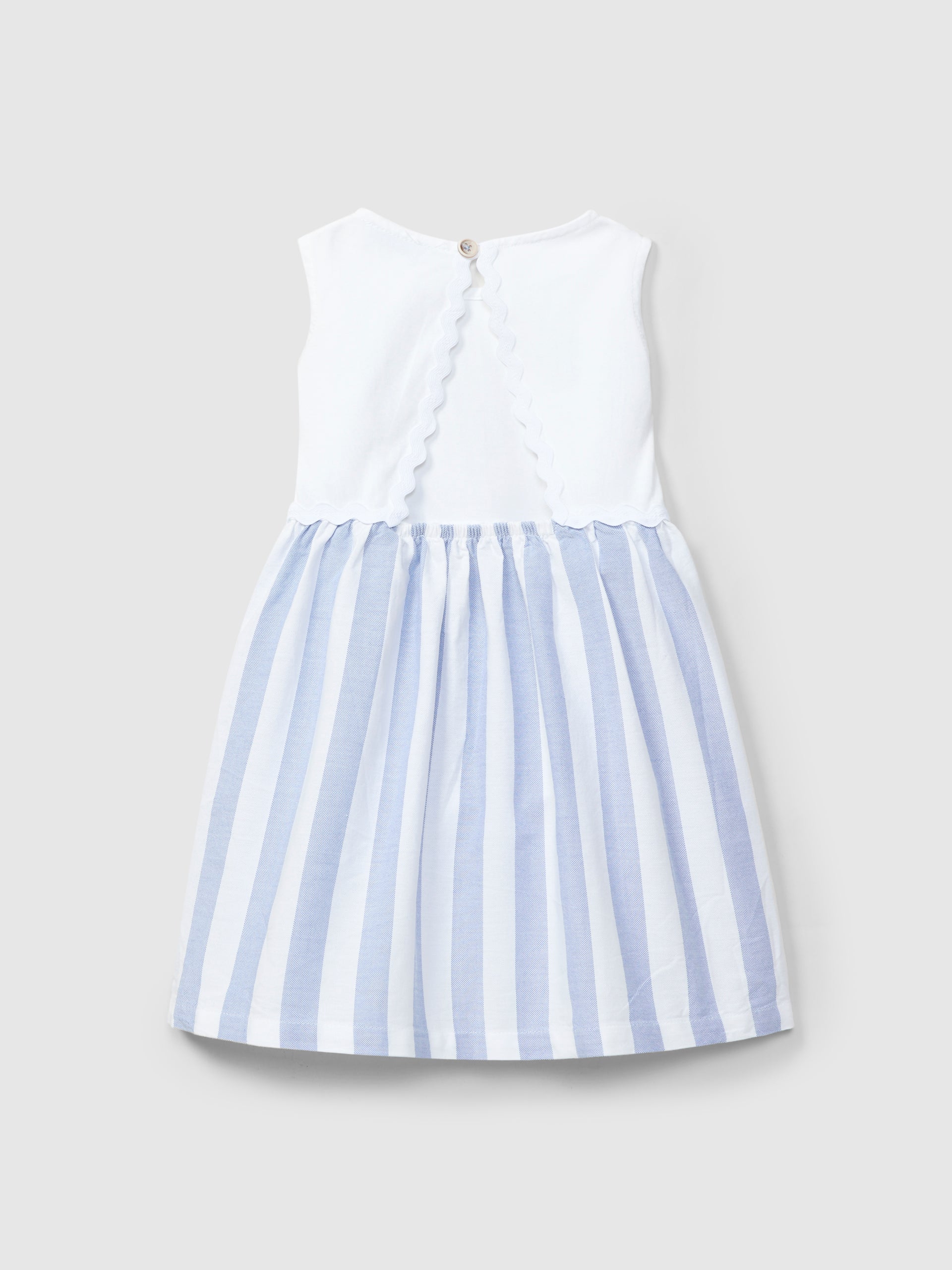 Robe rayée avec dos ouvert