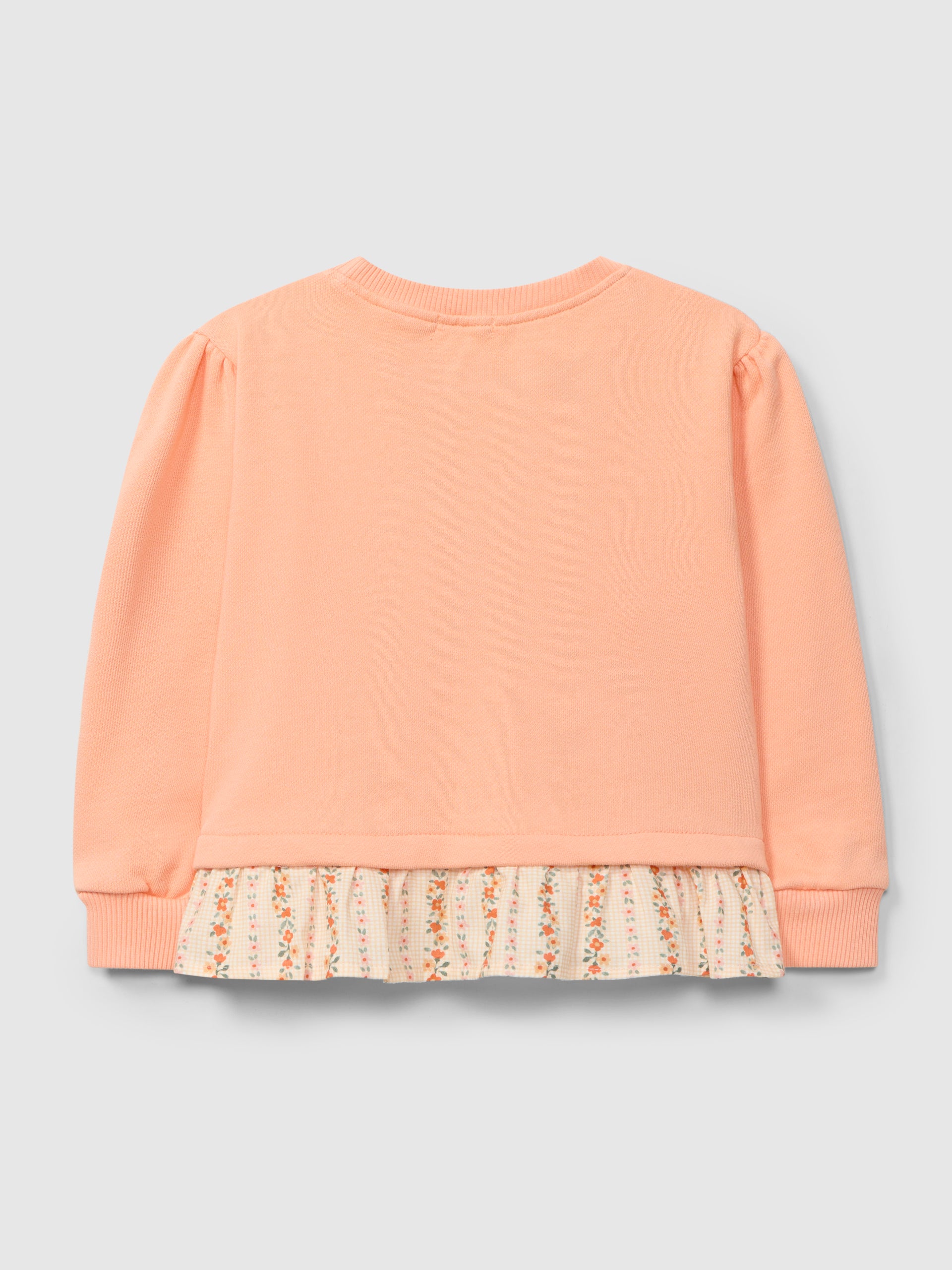 Sweatshirt Felpa com Folho de Tecido