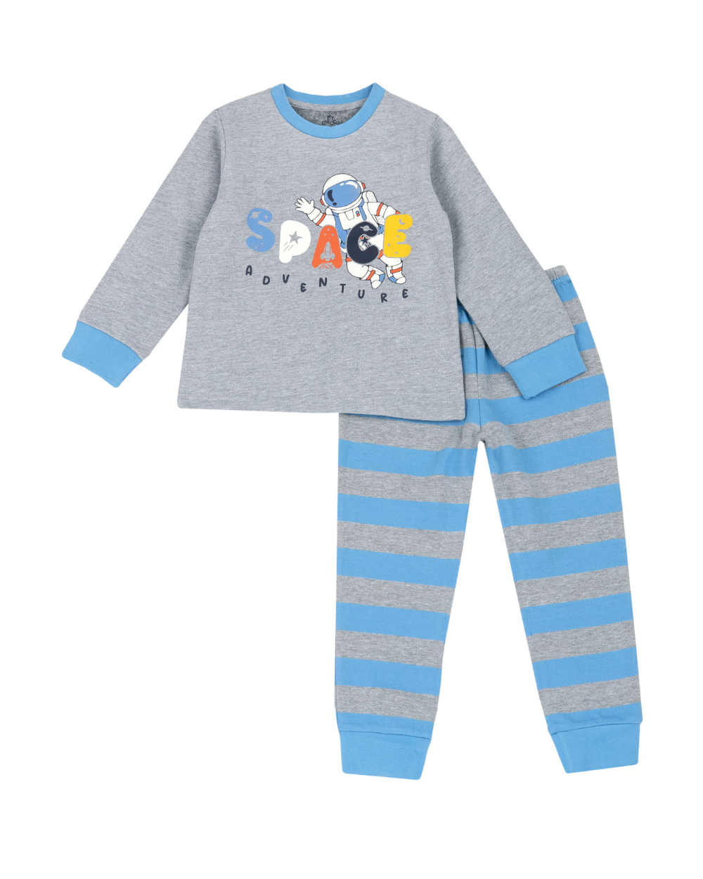 Pijama de Algodão Cardado Astronauta