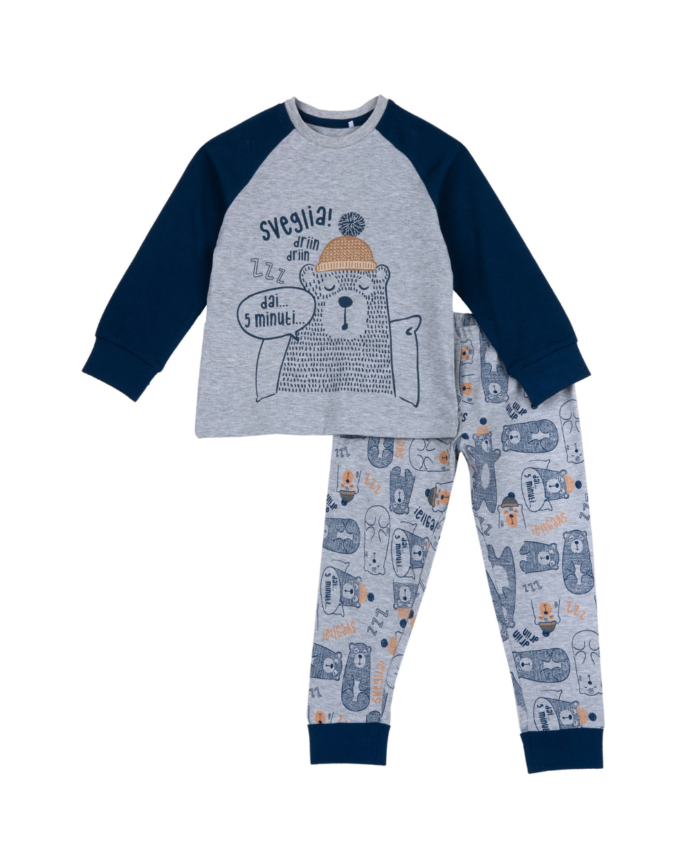 Pijama de Algodão Urso Dorminhoco