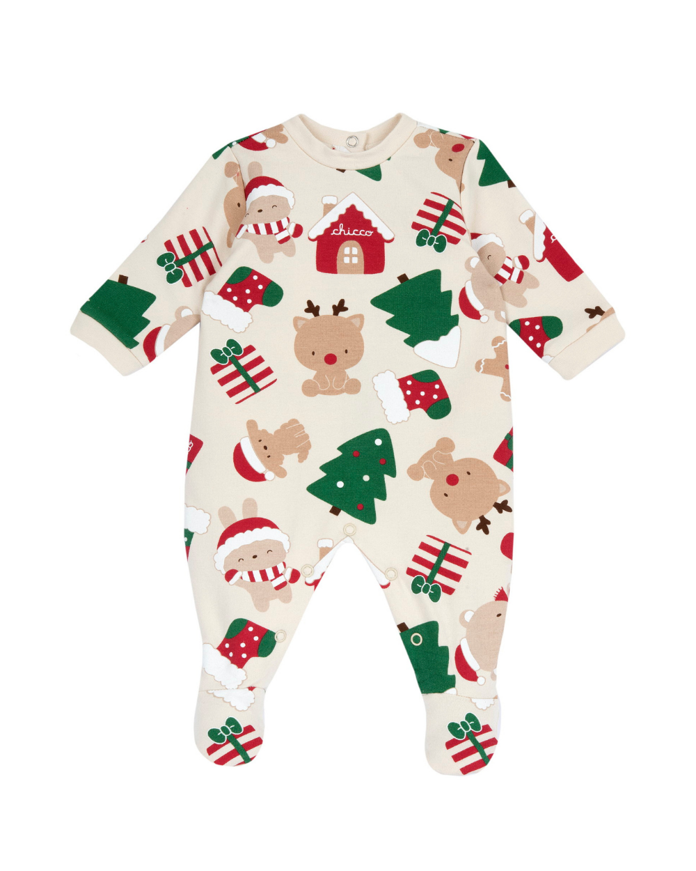 Babygrow de Algodão Cardado Natalício